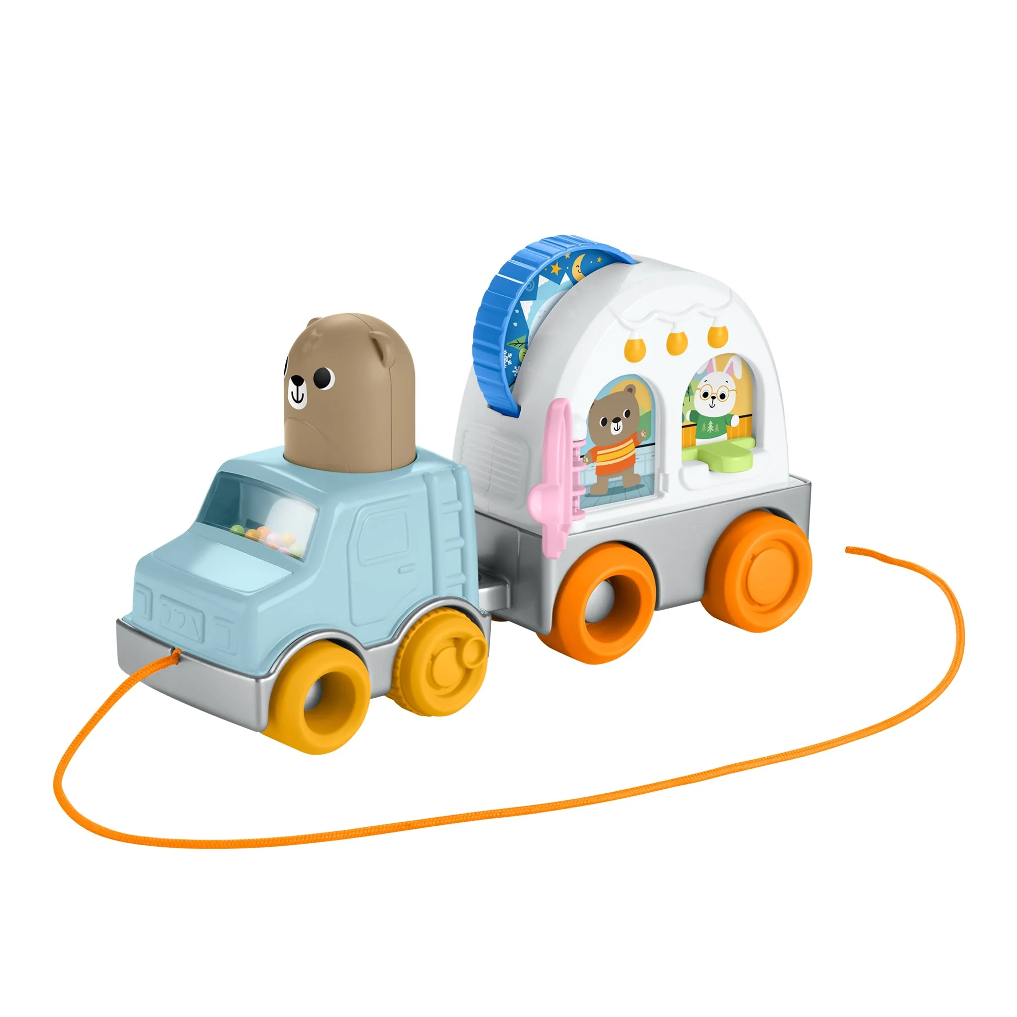 Fisher-Price Camper Trainabile Amici Della Foresta, Giocattolo Attività Per Neonati E Bambini