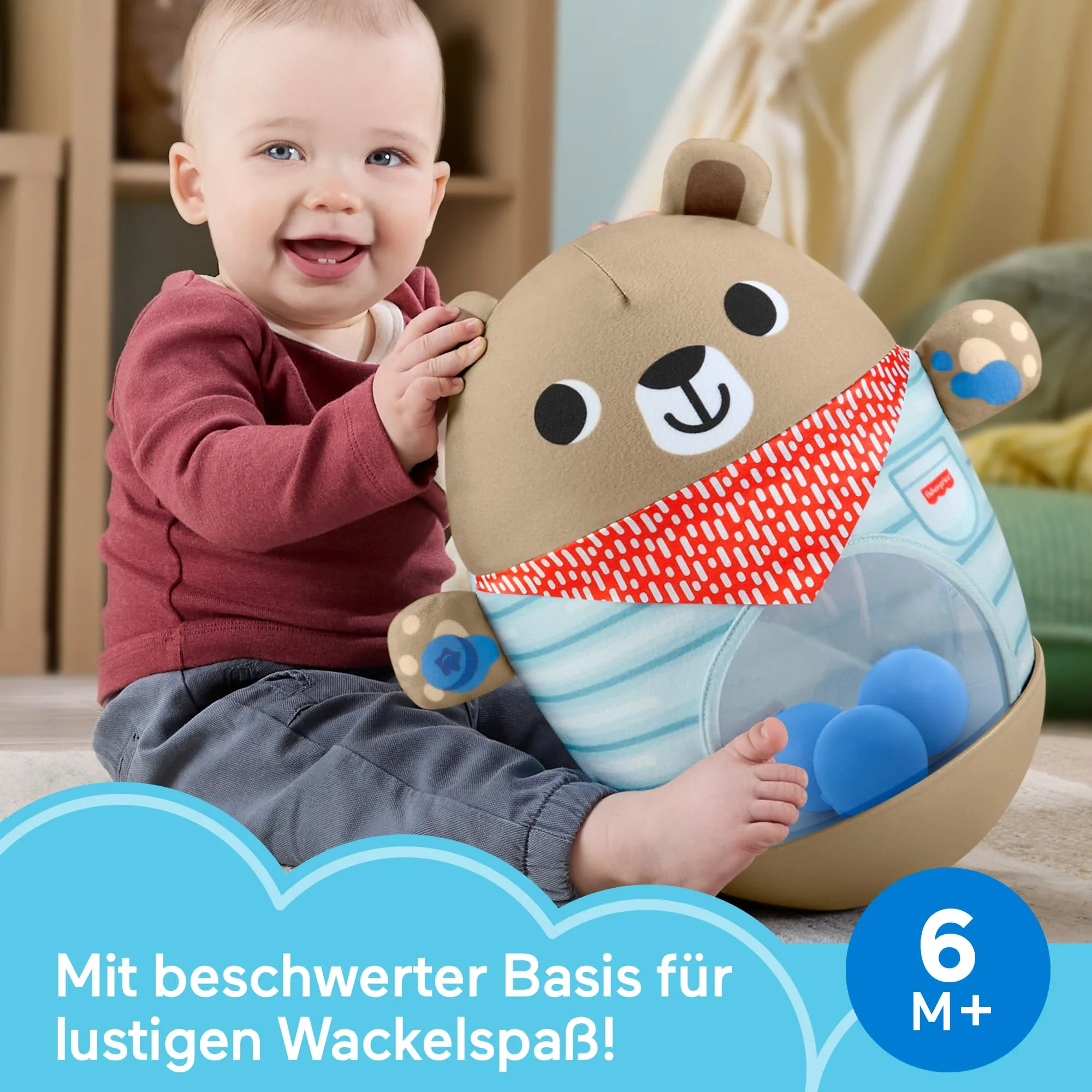 Fisher-Price Camping-Freunde Wackelbär, Aktivitätsspielzeug Für Babys - Image 2