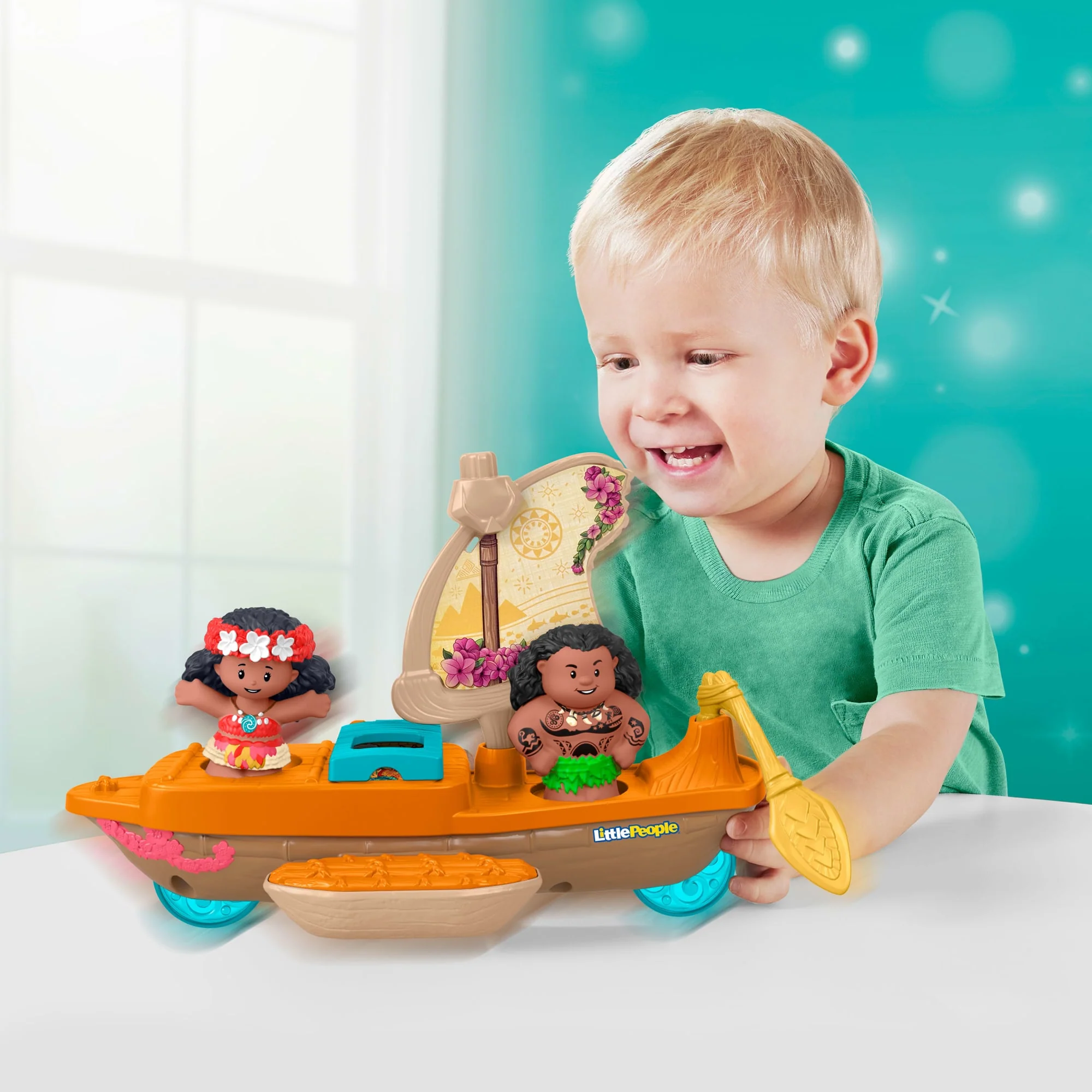 Fisher-Price-Princesse Disney Canoë Little People - Image 3