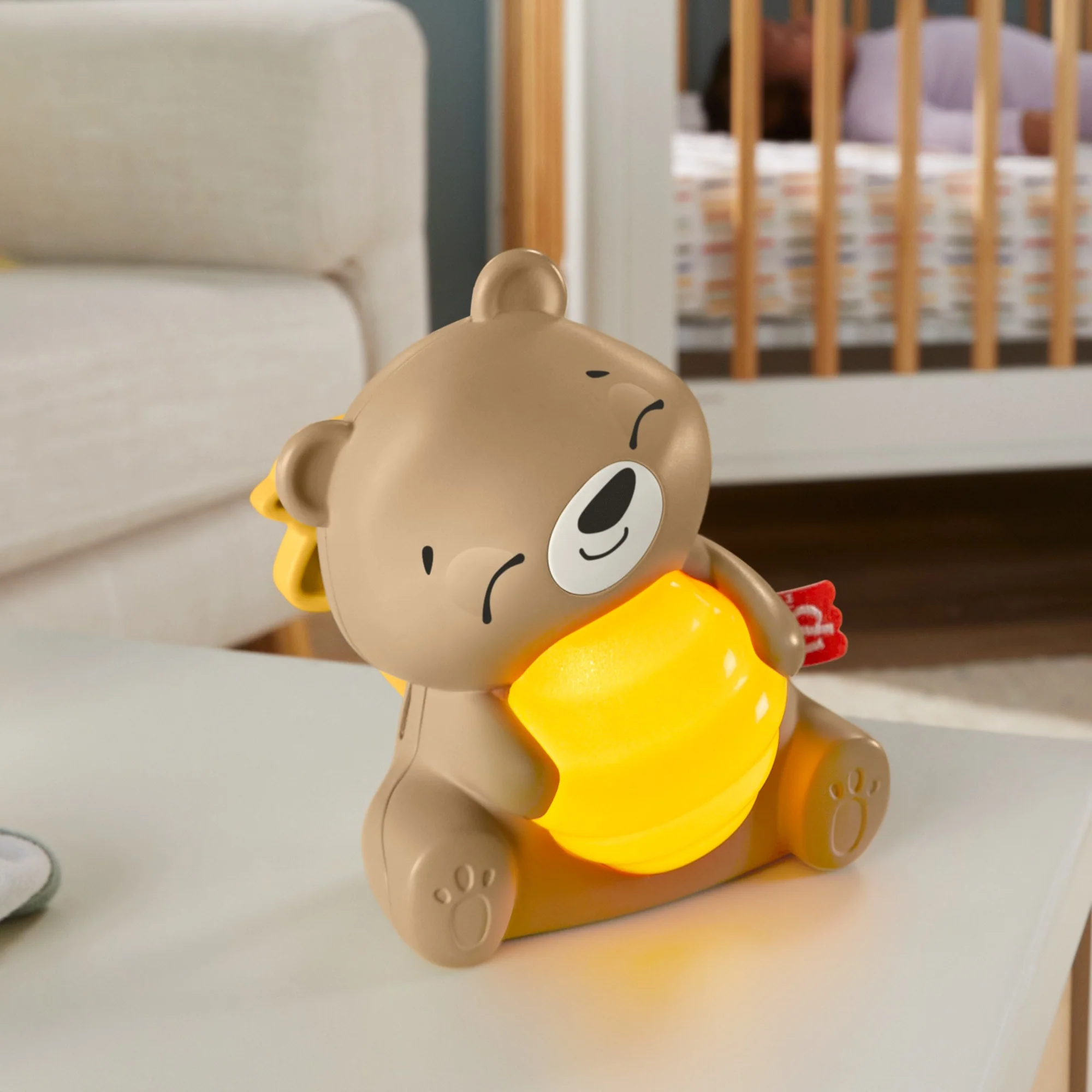 Fisher-Price Αρκουδάκι Με Ήχους Και Φώτα Φορητό Βρεφικό Κουτί Ήχου Με Φωτάκι Νυχτός Και Ρυθμιζόμενο Χρονόμετρο Για Νεογέννητα - Image 3