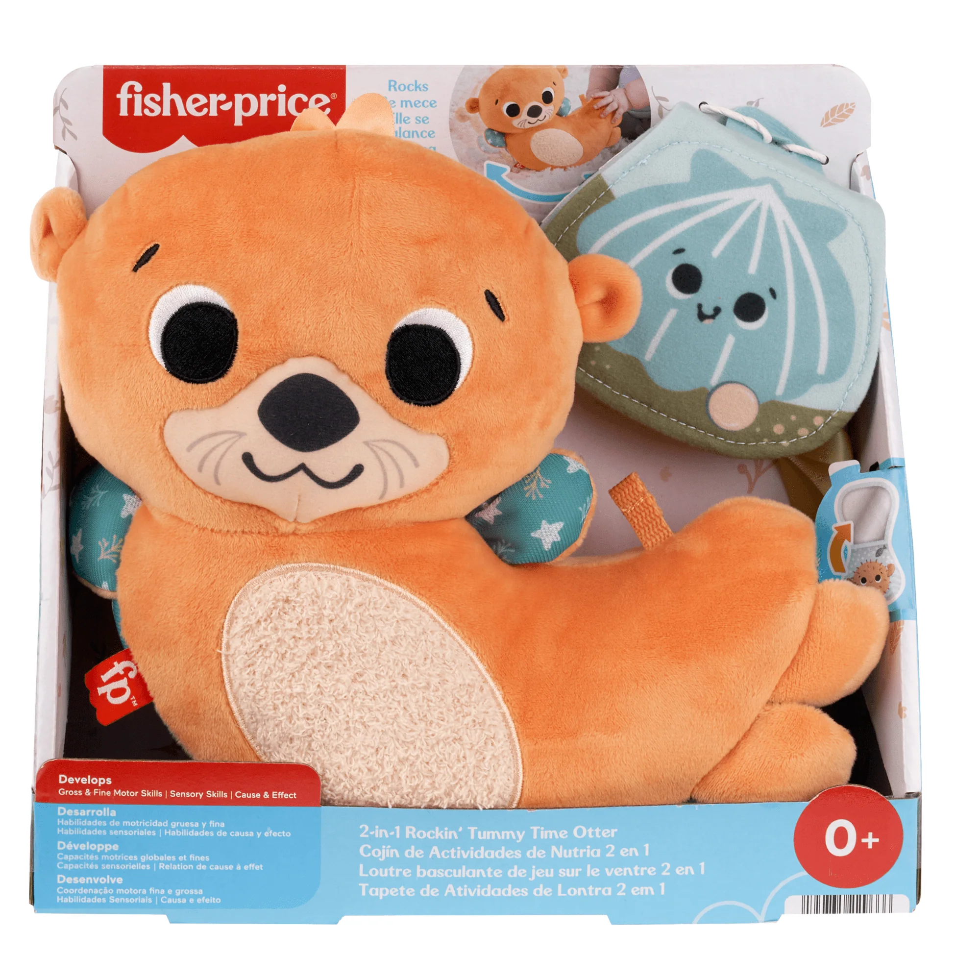 Fisher-Price Βίδρα Με Κίνηση Και Μαλακό Βιβλιαράκι, Μαλακό Βρεφικό Παιχνίδι Για Παιχνίδι Μπρούμυτα - Image 6