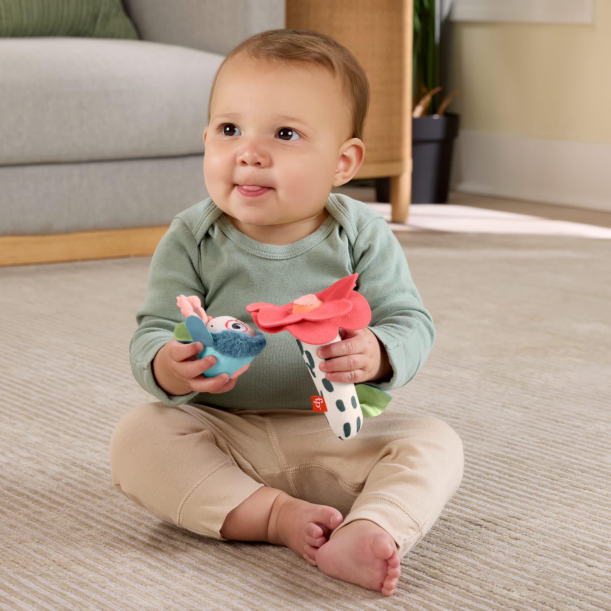 Fisher-Price Planet Friends Μελισσούλα Κουδουνίστρα Για Νεογέννητα, 2 Κομμάτια - Image 2