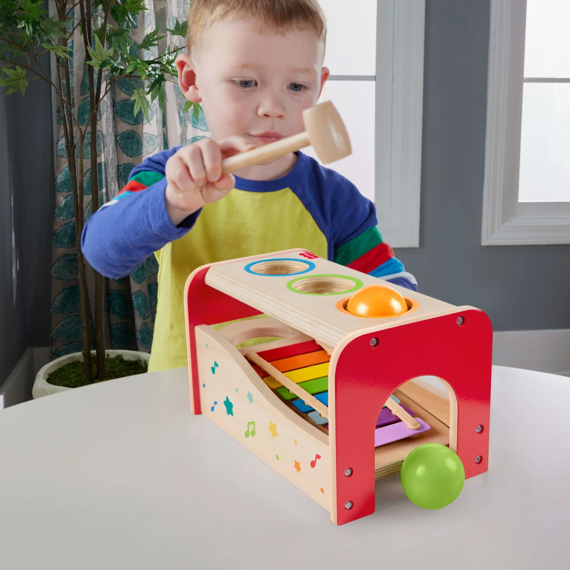 Fisher-Price Ξύλινο Μουσικό Παιχνίδι, 6 Ξύλινα Κομμάτια - Image 2