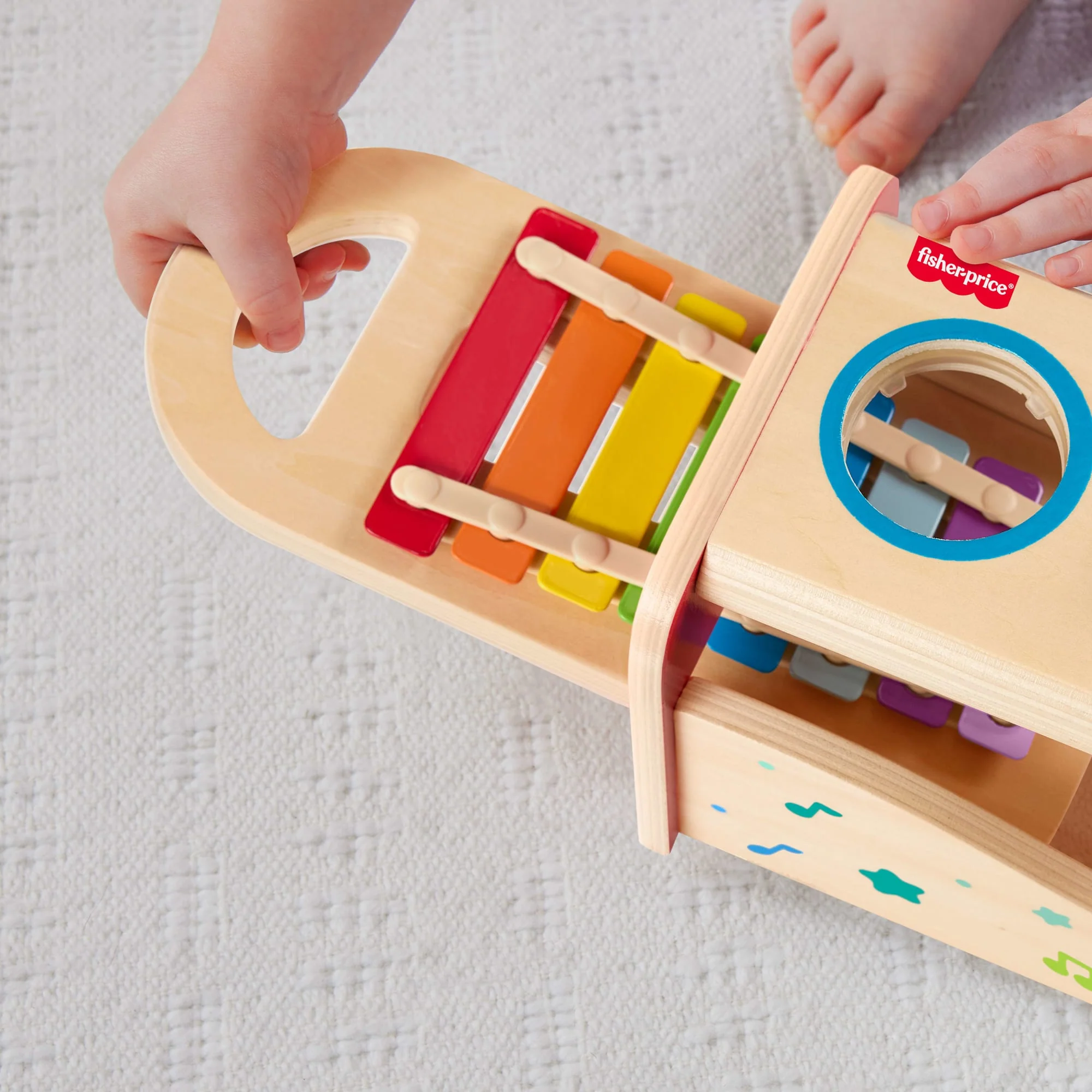 Fisher-Price Ξύλινο Μουσικό Παιχνίδι, 6 Ξύλινα Κομμάτια - Image 3