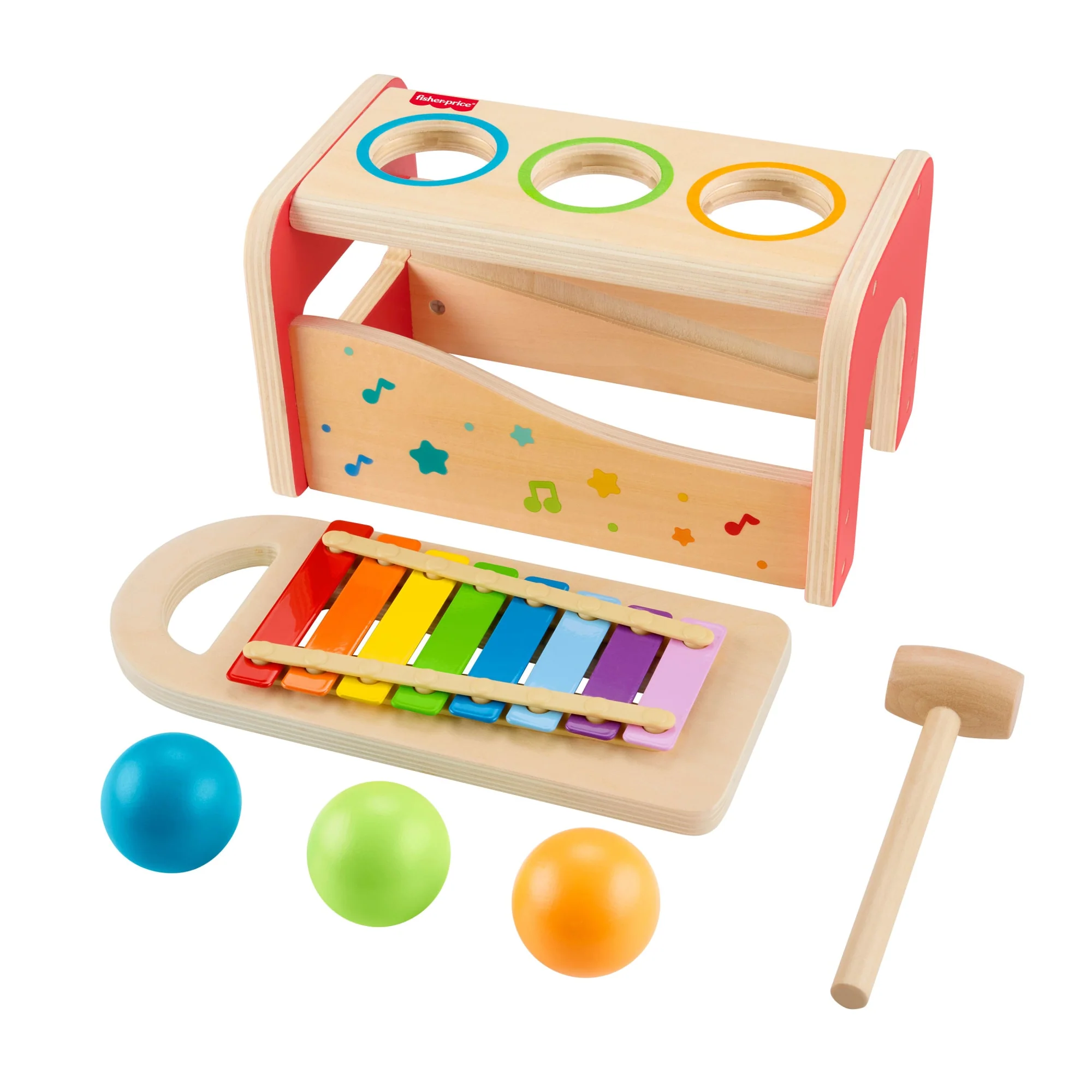 Fisher-Price Ξύλινο Μουσικό Παιχνίδι, 6 Ξύλινα Κομμάτια - Image 4