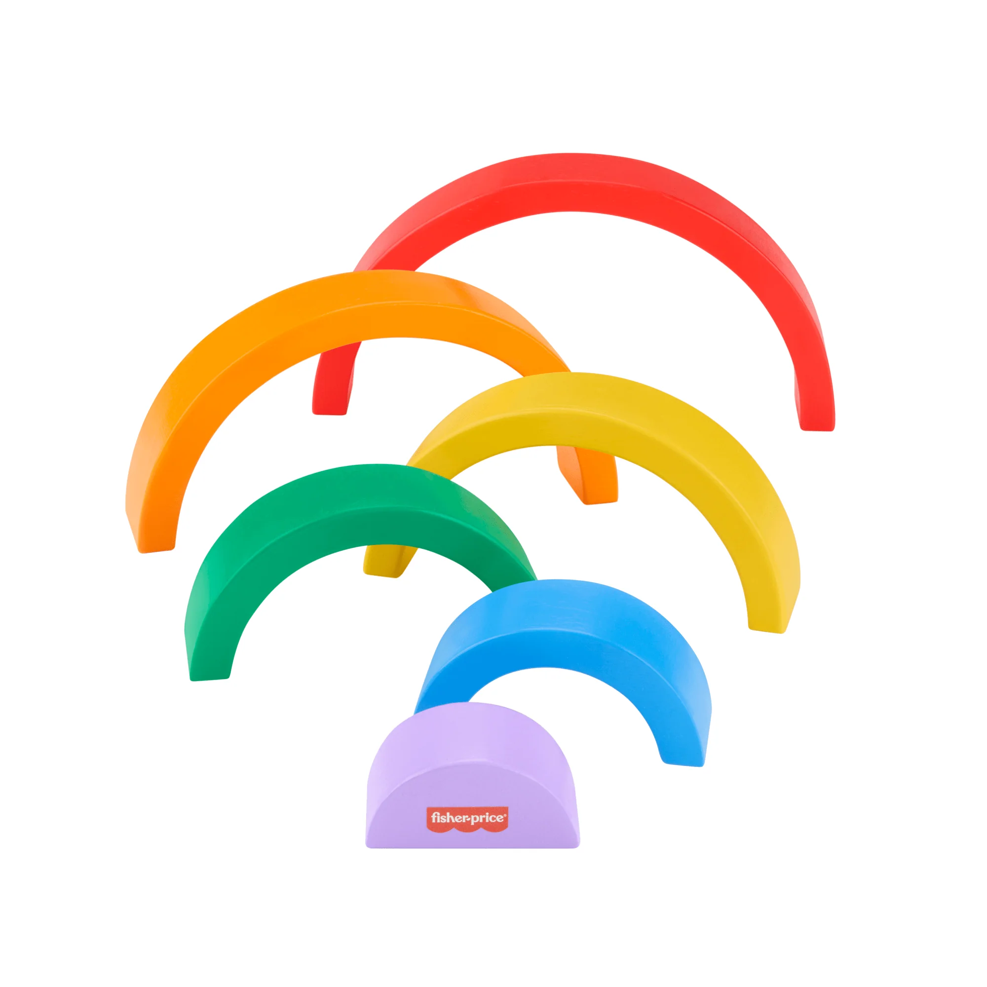 Fisher-Price Ξύλινο Ουράνιο Τόξο, Παιχνίδι Ταξινόμησης, 6 Ξύλινα Κομμάτια - Image 4