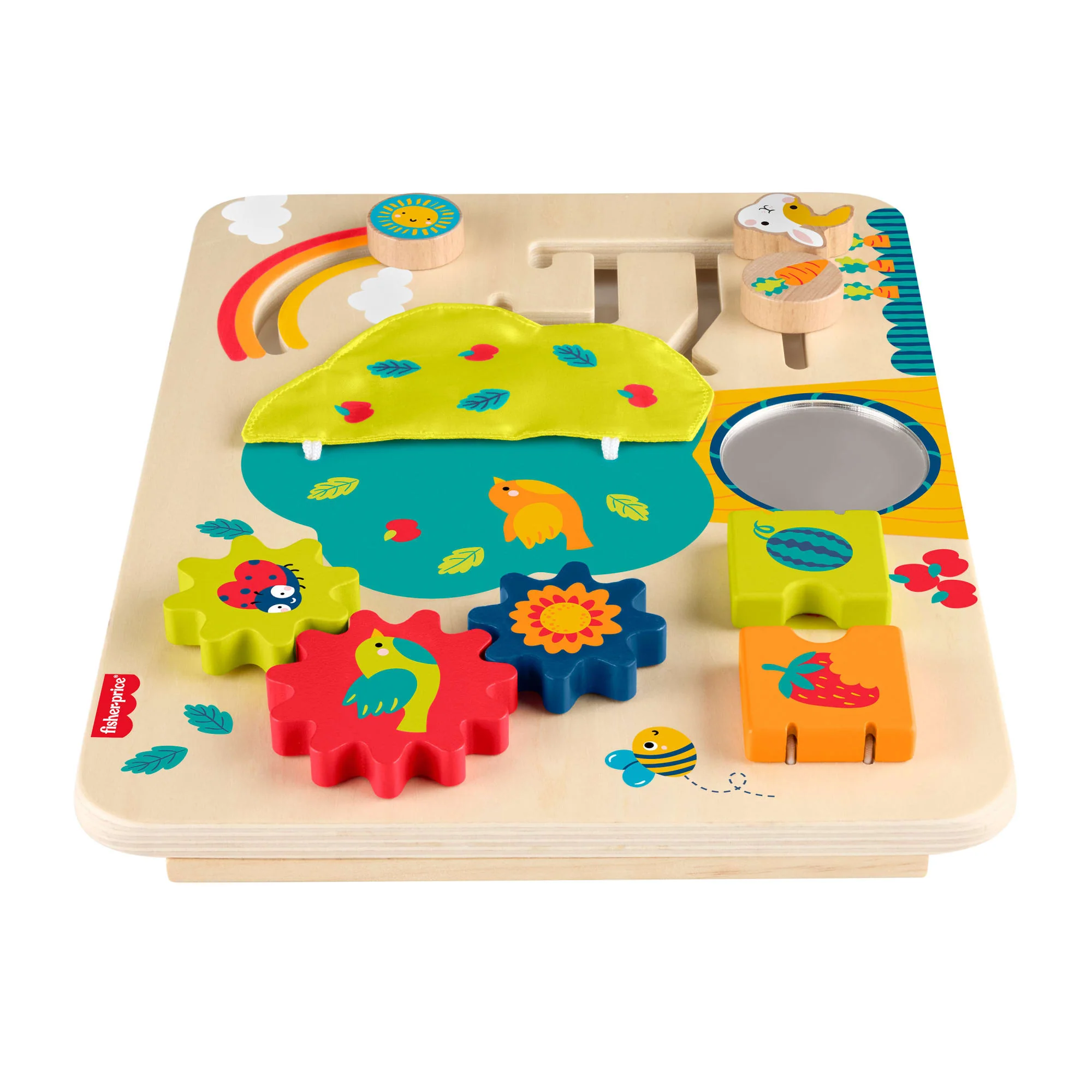 Ξύλινος Σταθμός Δραστηριoτήτων Fisher-Price Για Ανάπτυξη Δεξιοτήτων, 1 Ξύλινο Κομμάτι - Image 4