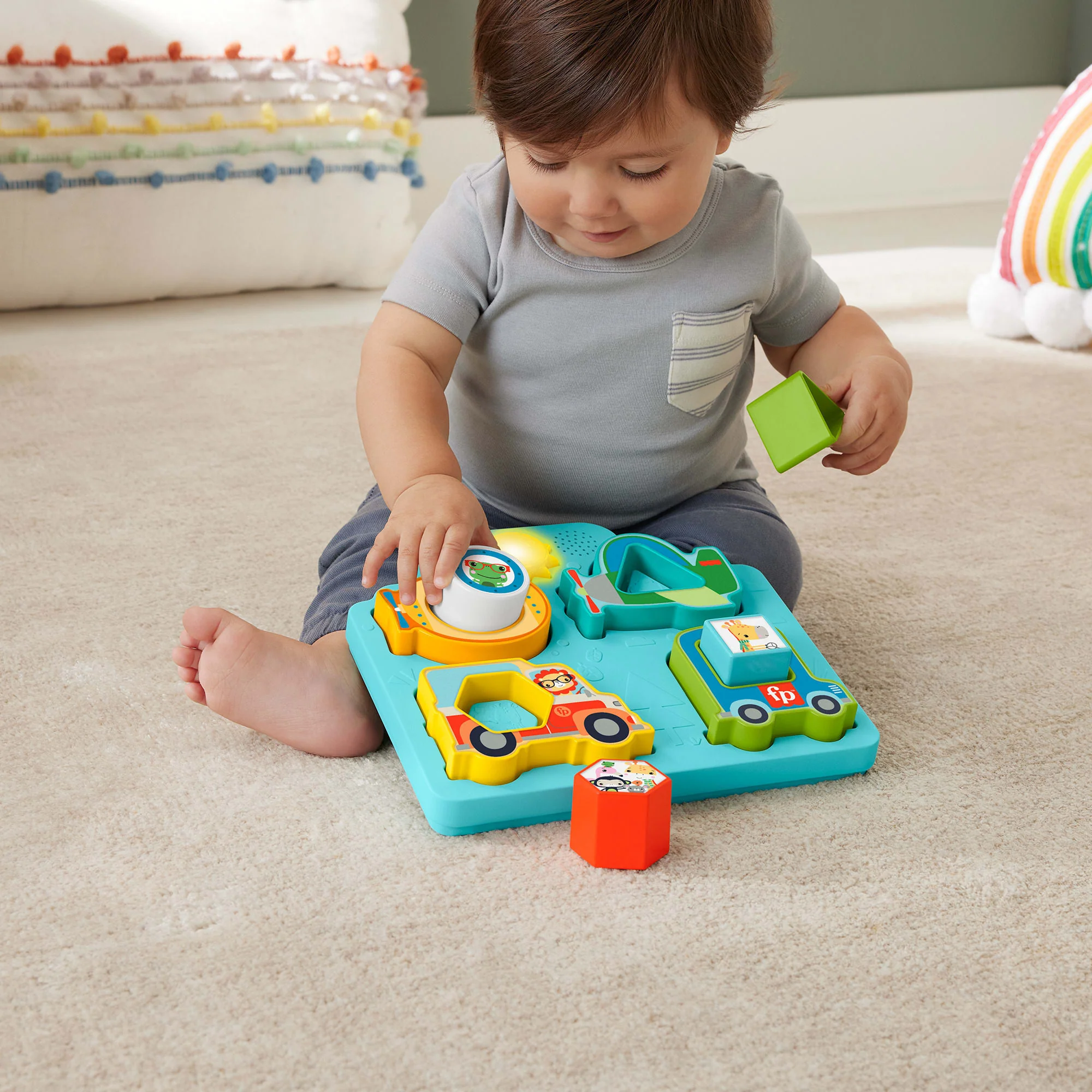 Fisher-Price Παζλ Οχημάτων Βρεφικό Παιχνίδι Ταξινόμησης Με Μουσική Και Φωτάκια - Image 3