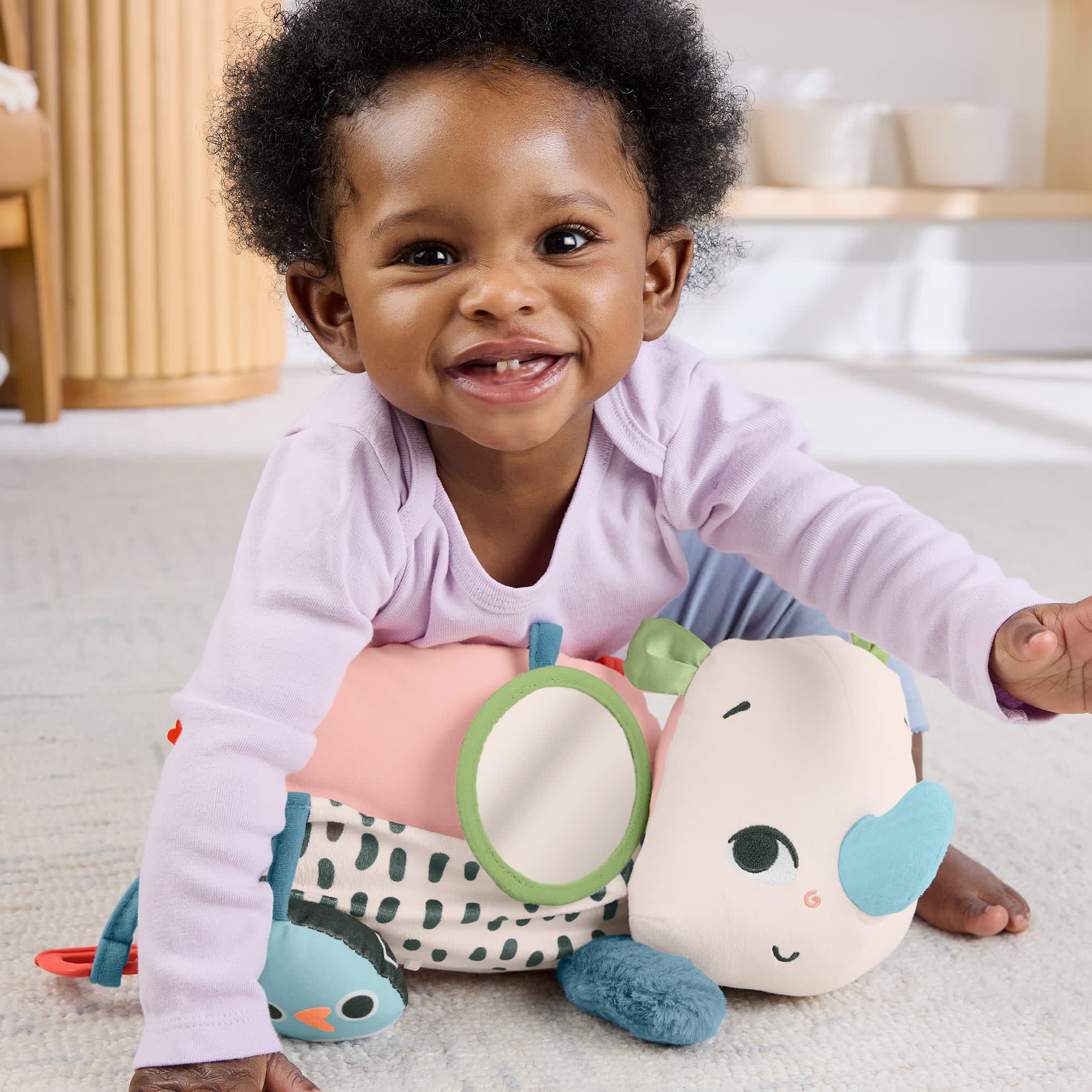 Fisher-Price Βρεφικό Παιχνίδι Planet Friends Μαλακός Ρινόκερος Με Δραστηριότητες Για Τις Αισθήσεις Των Μωρών - Image 4