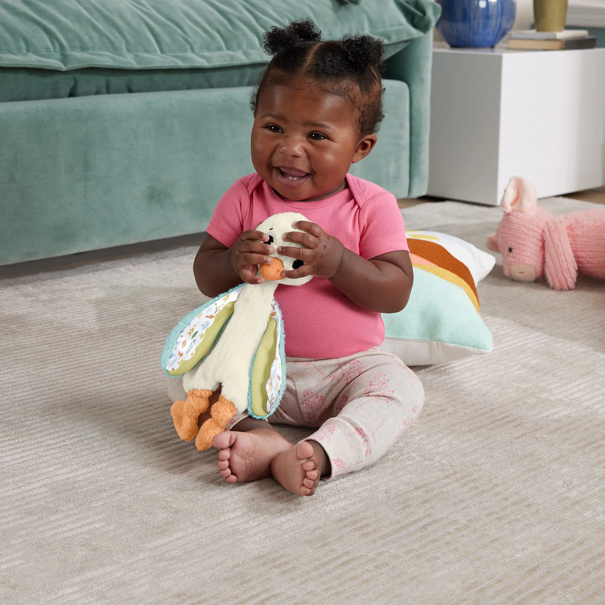 Fisher-Price Χήνα Η Αγκαλίτσα, Μαλακό Παιχνίδι Με Κουδουνίστρα Για Νεογέννητα - Image 2