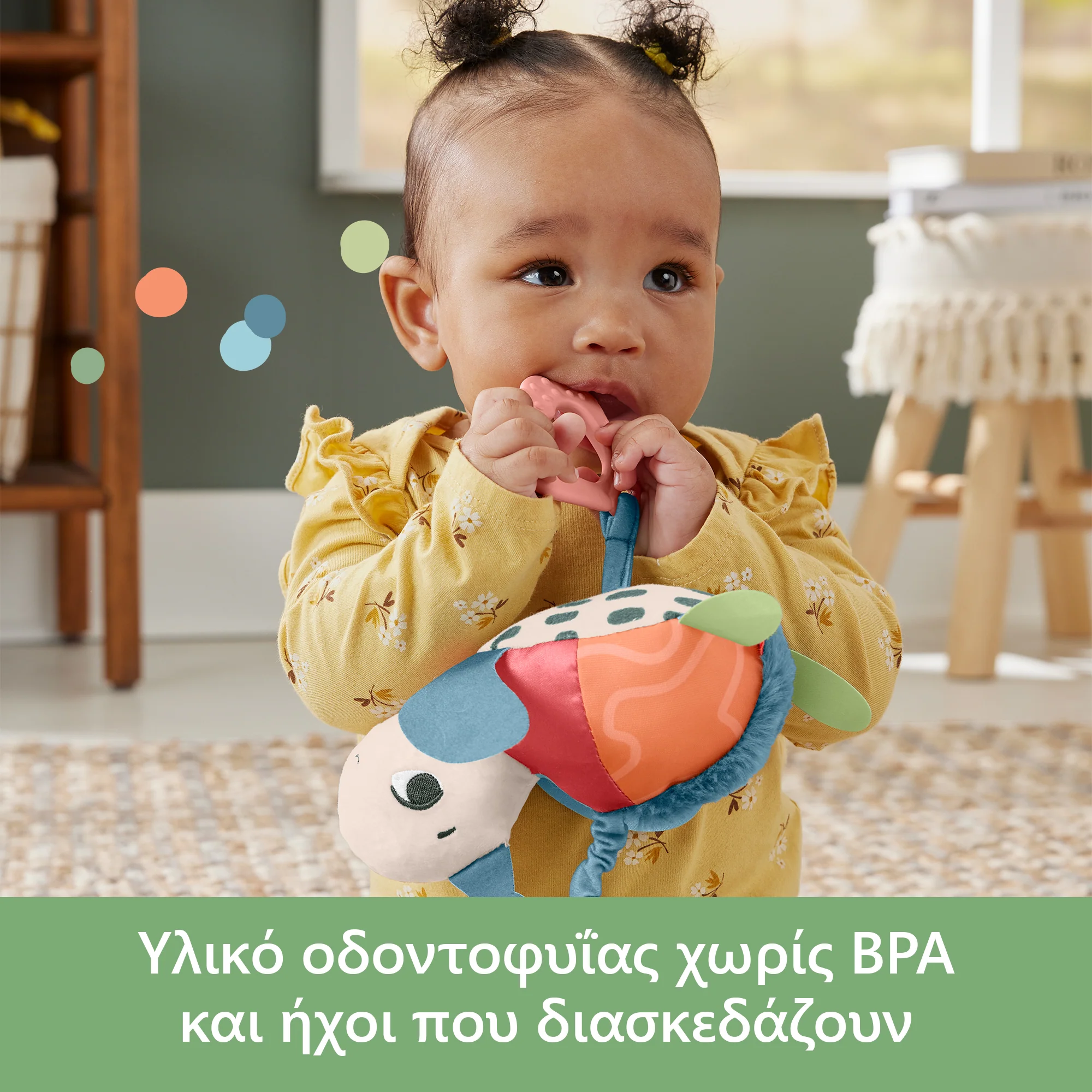 Fisher-Price Χελωνάκι Καροτσιού Με Λεπτομέρειες Που Αναπτύσουν Τις Αισθήσεις Των Μωρών - Image 4
