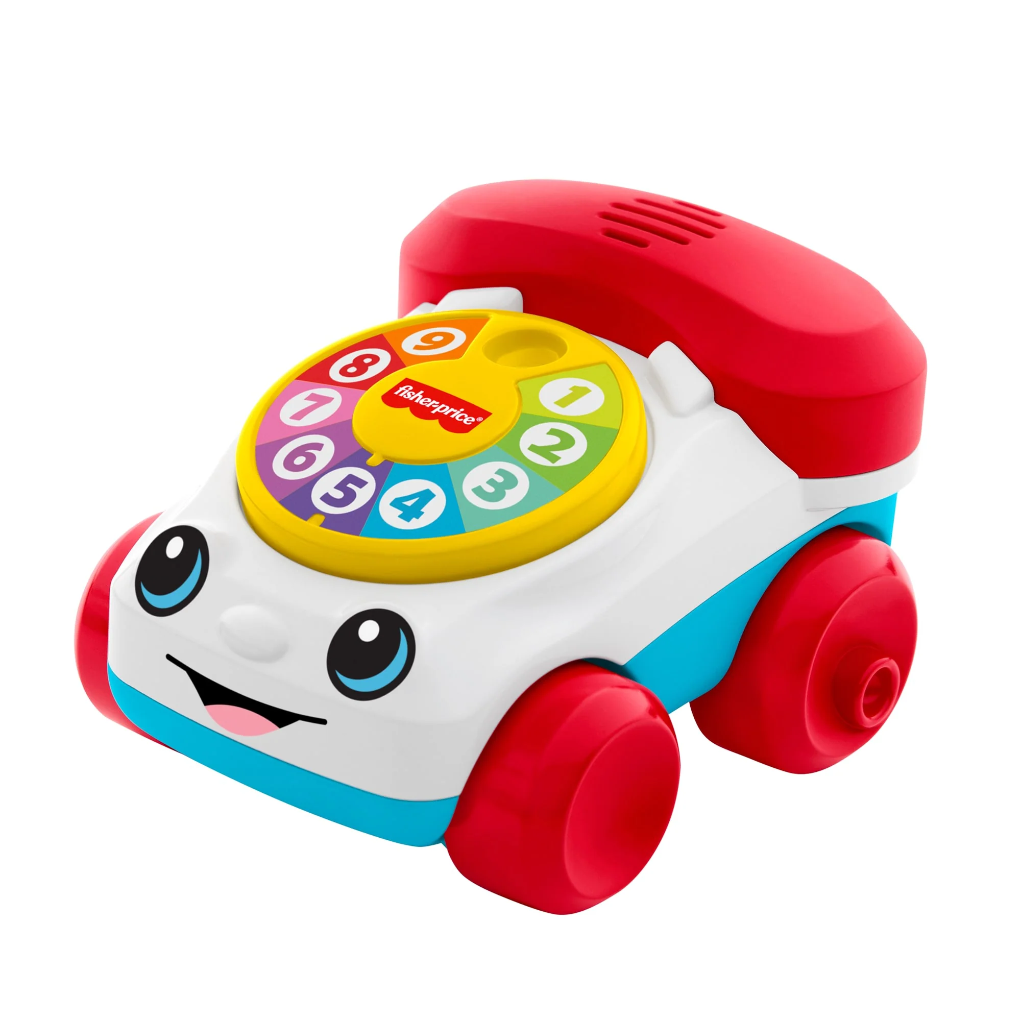 Fisher-Price Chatter Telephone Vehicle Push-Along Toy With Sounds For Baby & Toddler