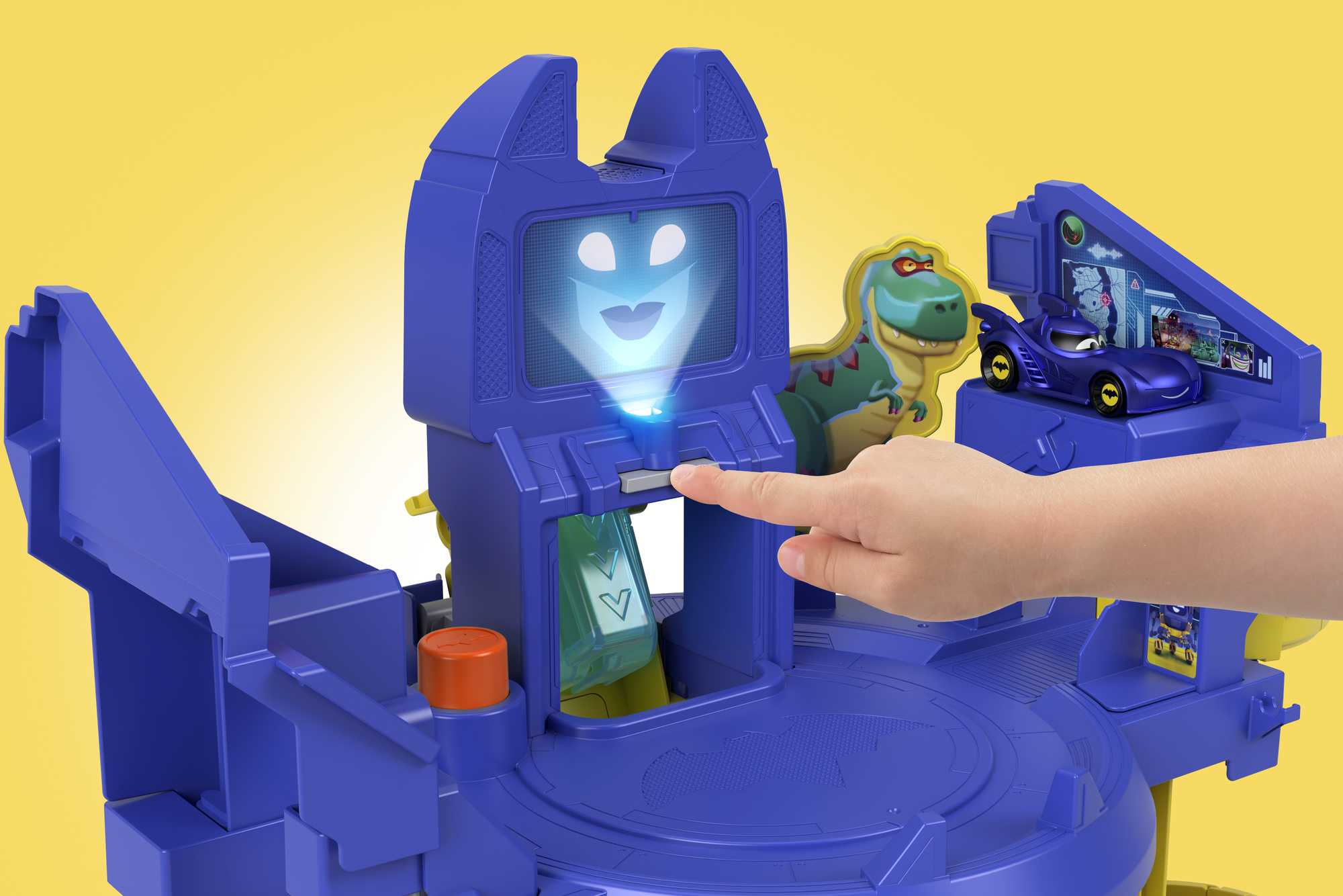 Fisher-Price - Coffret Batcave Propulsion Et Course Batwheels Dc- Circuit Petites Voitures - 3 Ans Et + - Image 2