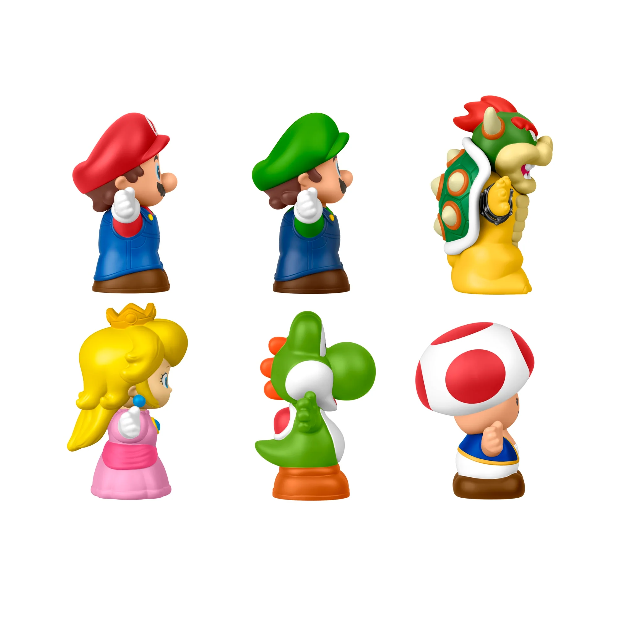 Fisher-Price-Coffret De 6 Figurines Mario Little People - Image 6