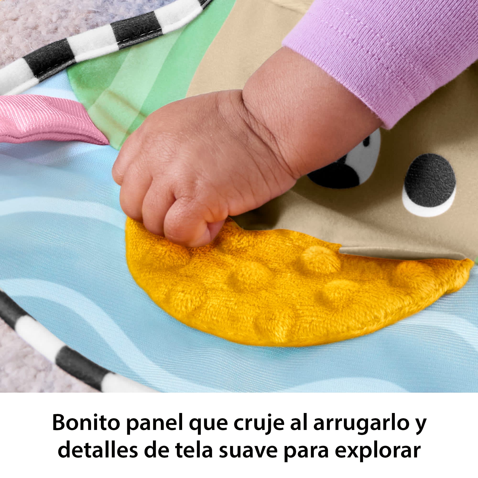 Cojín Para Jugar Bocabajo Aventuras Sensoriales De Fisher-Price, Juguete Para Bebés Con Mordedor Y Sonajero - Image 3