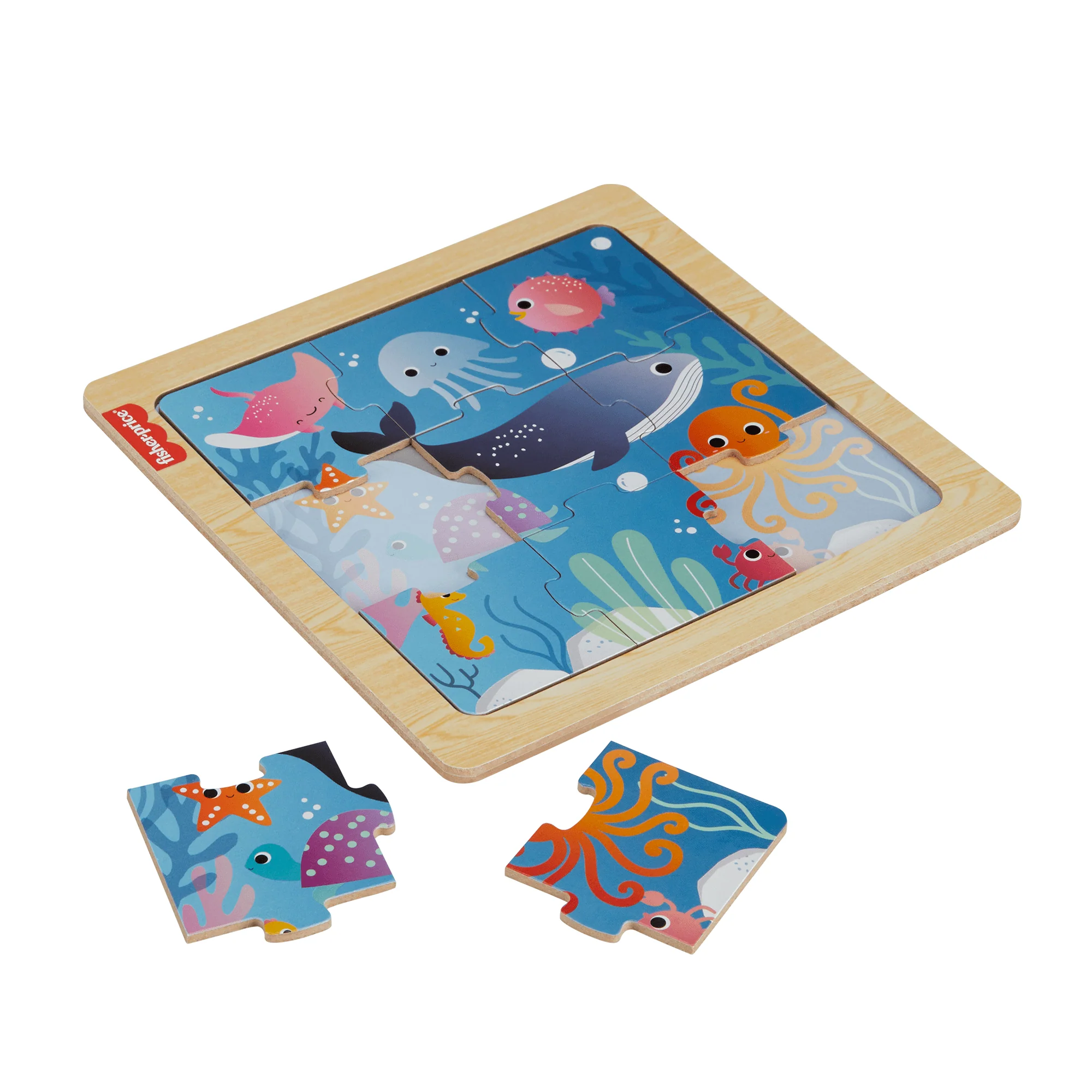 Fisher-Price Collezione Di Puzzle In Legno Per Bimbi Piccoli E Bambini In Età Prescolare, Il Modello Può Variare - Image 2