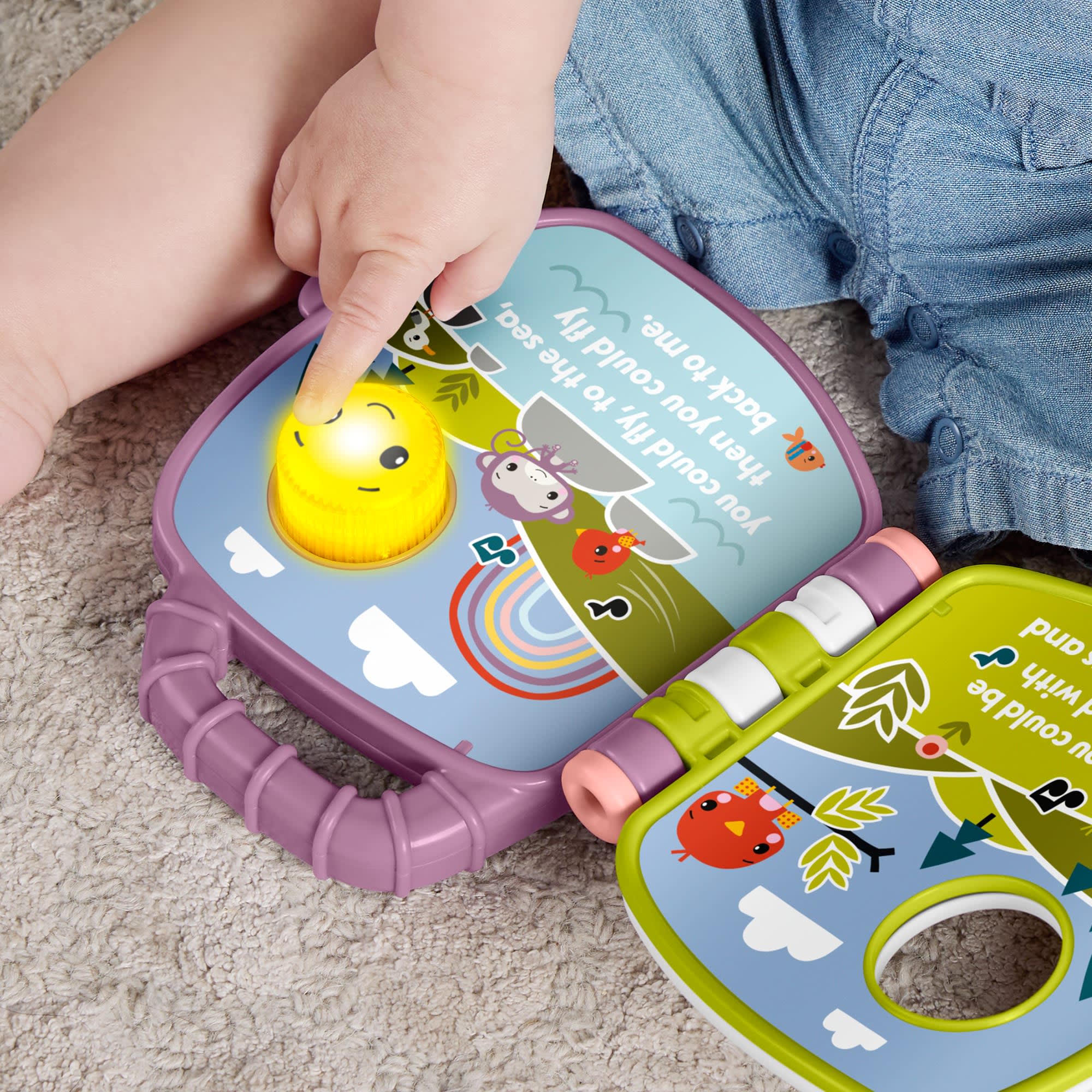 Fisher-Price-Comptines Du Singe Violet-Livre Interactif - Image 3