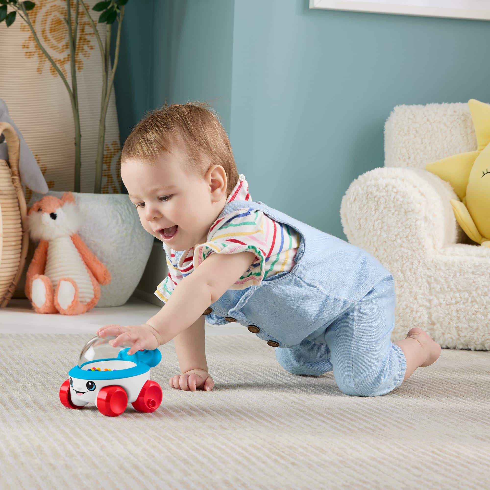 Fisher-Price Corn Popper Vehicle Push-Along Toy With Sounds For Baby & Toddler - Image 4