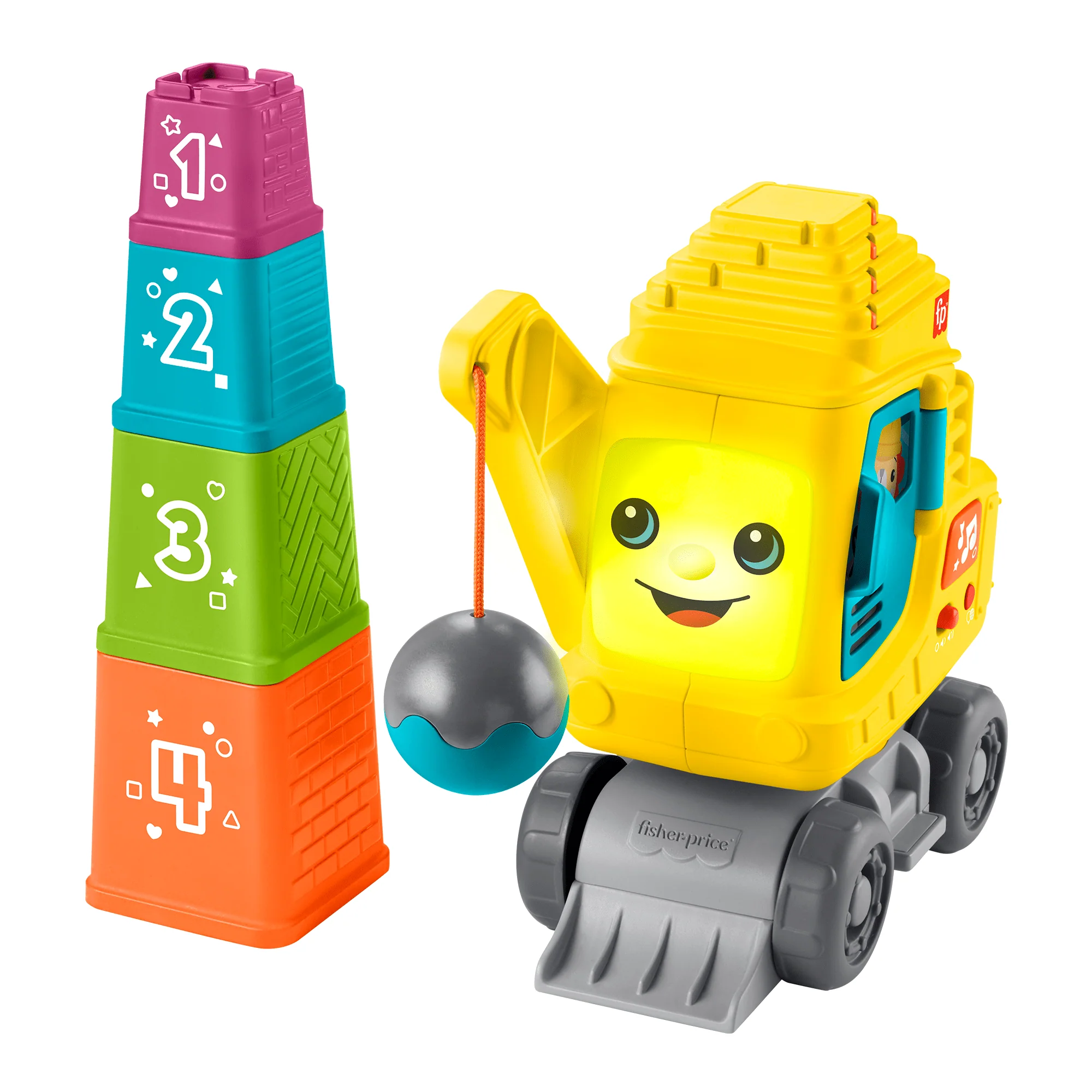 Fisher-Price Grúa Cuenta Y Apila