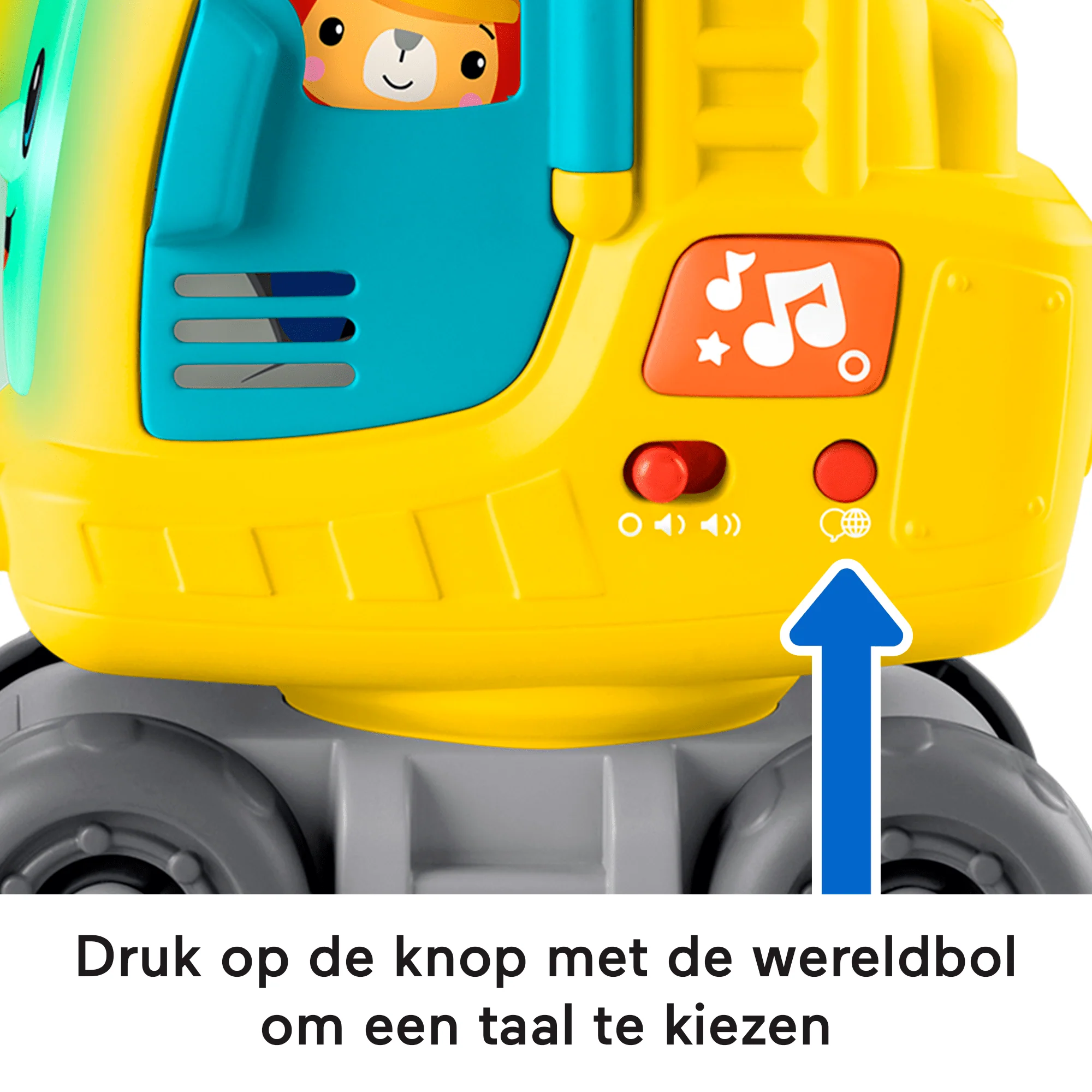 Fisher-Price Tel- En Stapelkraan Met Blokken, Licht En Geluid, Versie Met Meerdere Talen - Image 3
