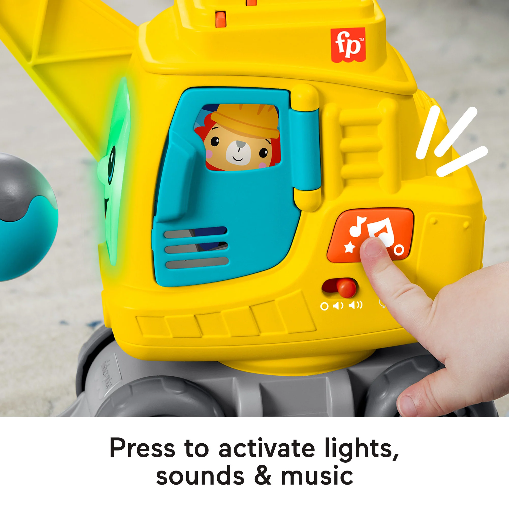 Fisher-Price Count & Stack Crane With Blocks, Lights & Sounds, Multi-Language Version - Image 5