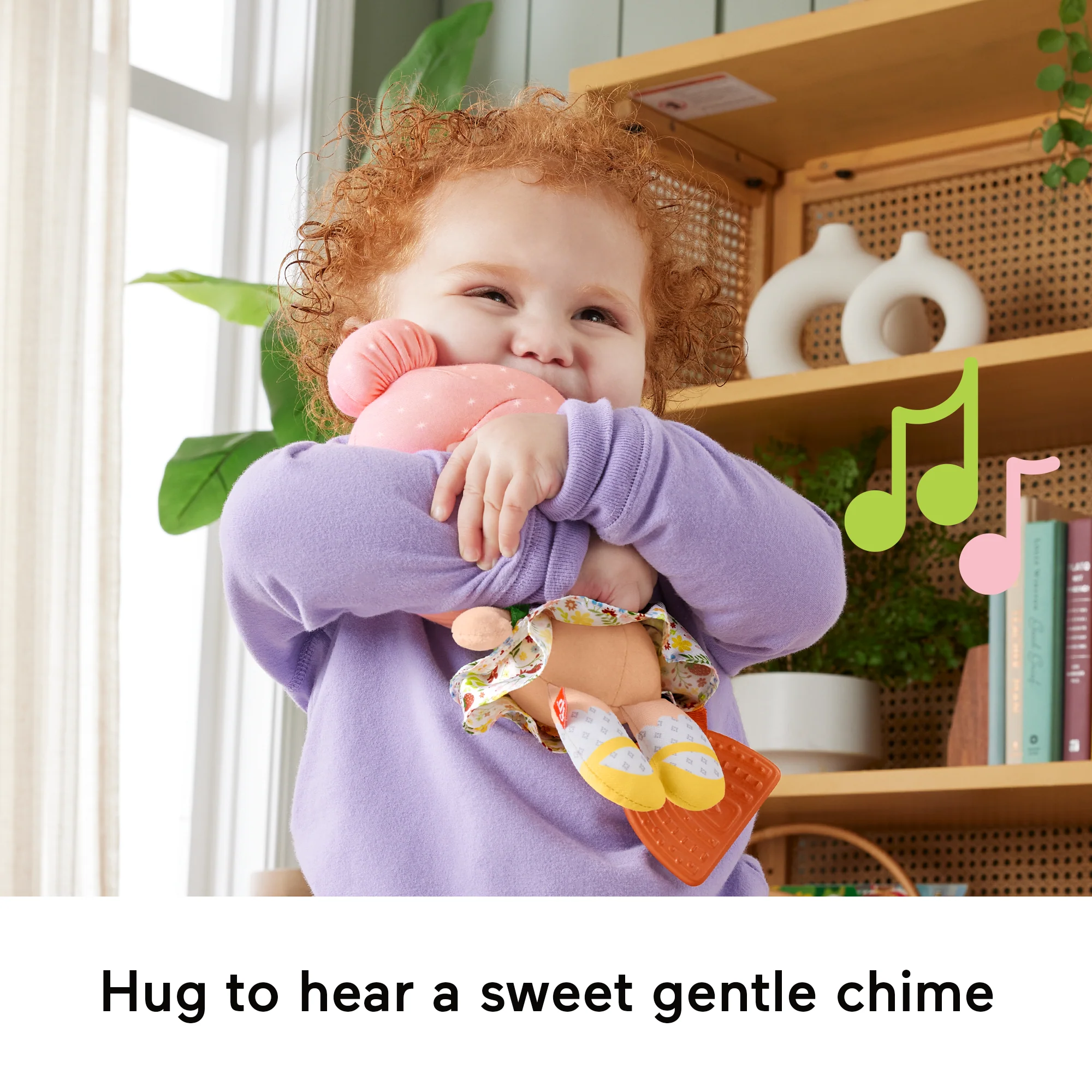Fisher-Price Cuddle & Chime First Babydoll Infant Sensory Toy, Styles May Vary - Image 4