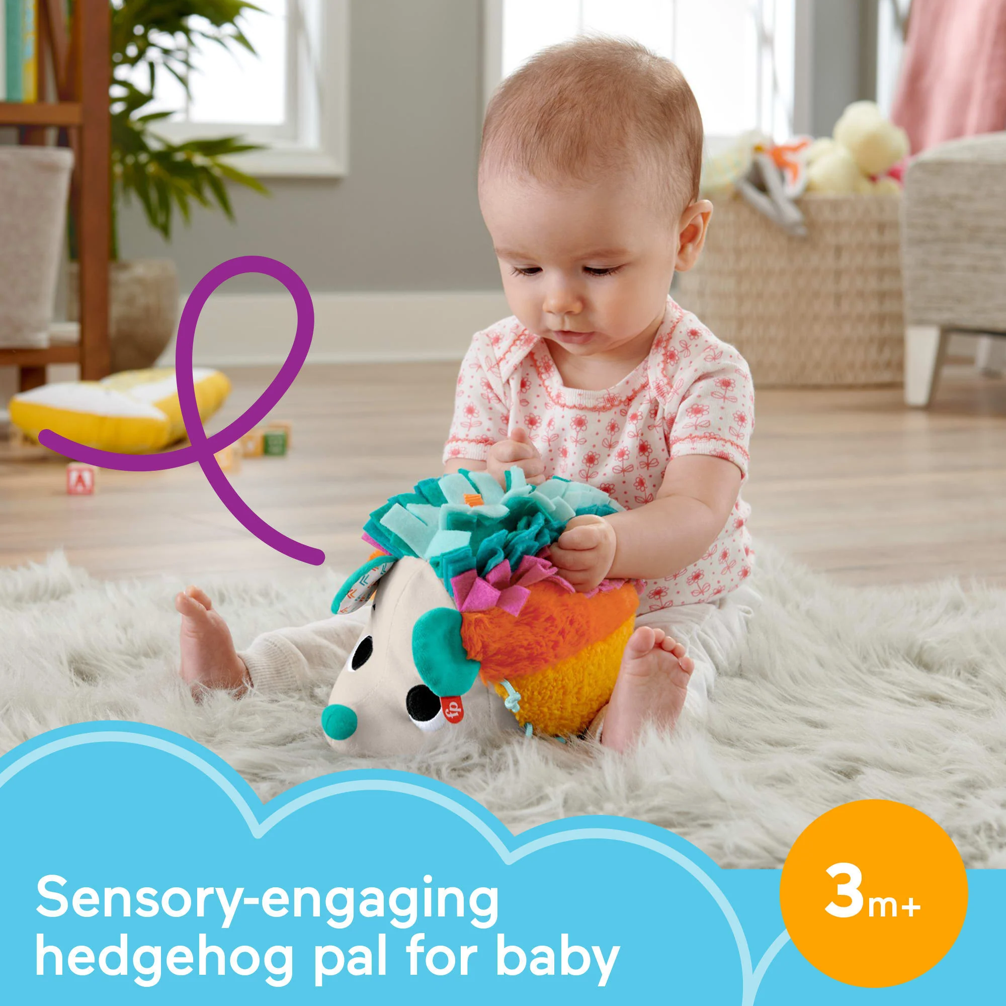 Fisher-Price Cuddle N' Snuggle Hedgehog - Image 2