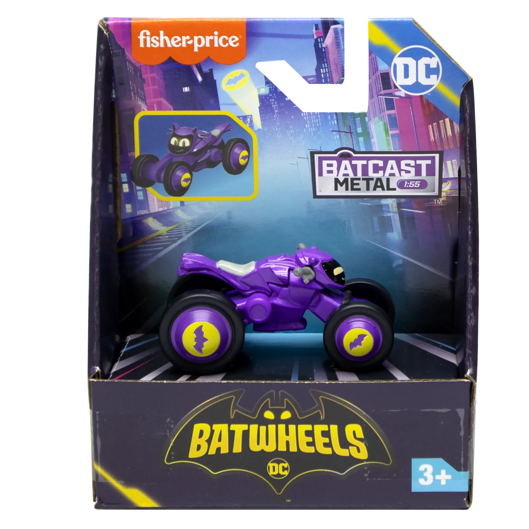 Colección De Coches De Juguete Metálicos De Batwheels, De DC, De Fisher-Price A Escala 1:55, Juguetes Para Niños Y Niñas En Edad Preescolar - Image 6