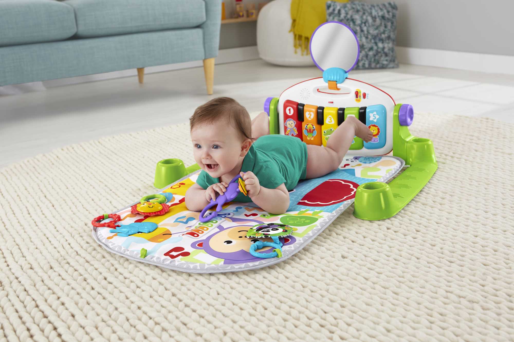 Fisher-Price Deluxe Kick & Play Piano Gym - Image 2