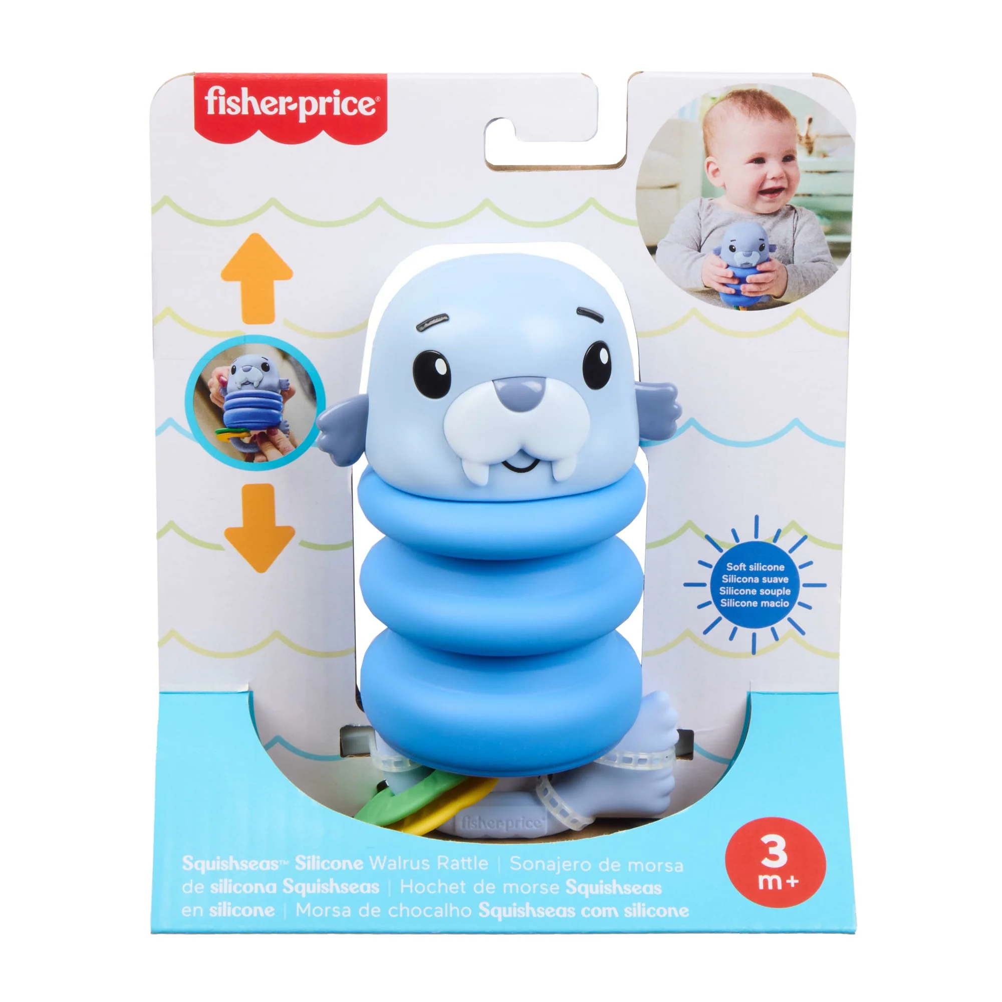Fisher-Price Deniz DOStları Yenidoğan Bebekler Için Silikon Çıngırak Koleksiyonu, Stiller Çeşitlilik Gösterebilir - Image 2