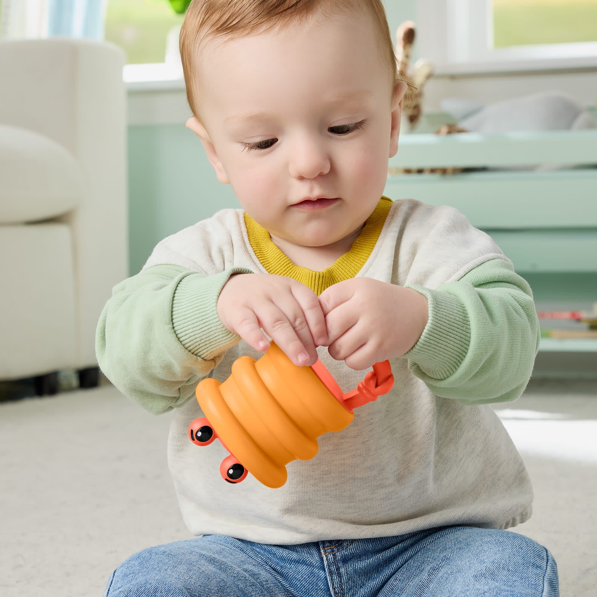 Fisher-Price Deniz DOStları Yenidoğan Bebekler Için Silikon Çıngırak Koleksiyonu, Stiller Çeşitlilik Gösterebilir - Image 4