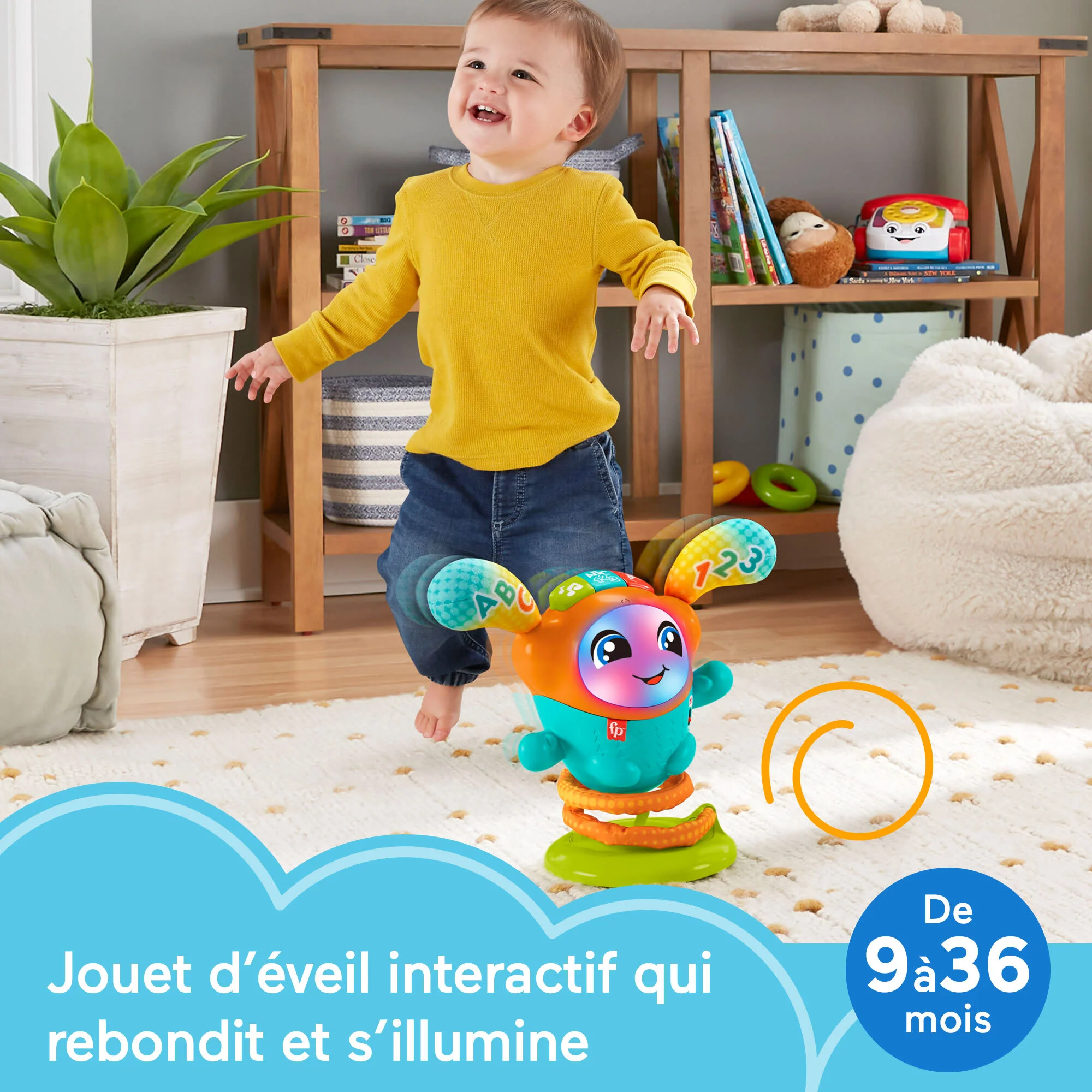 Fisher-Price-Dj Le Robot Danseur À Rebond-Jouet D’Éveil En Français - Image 2