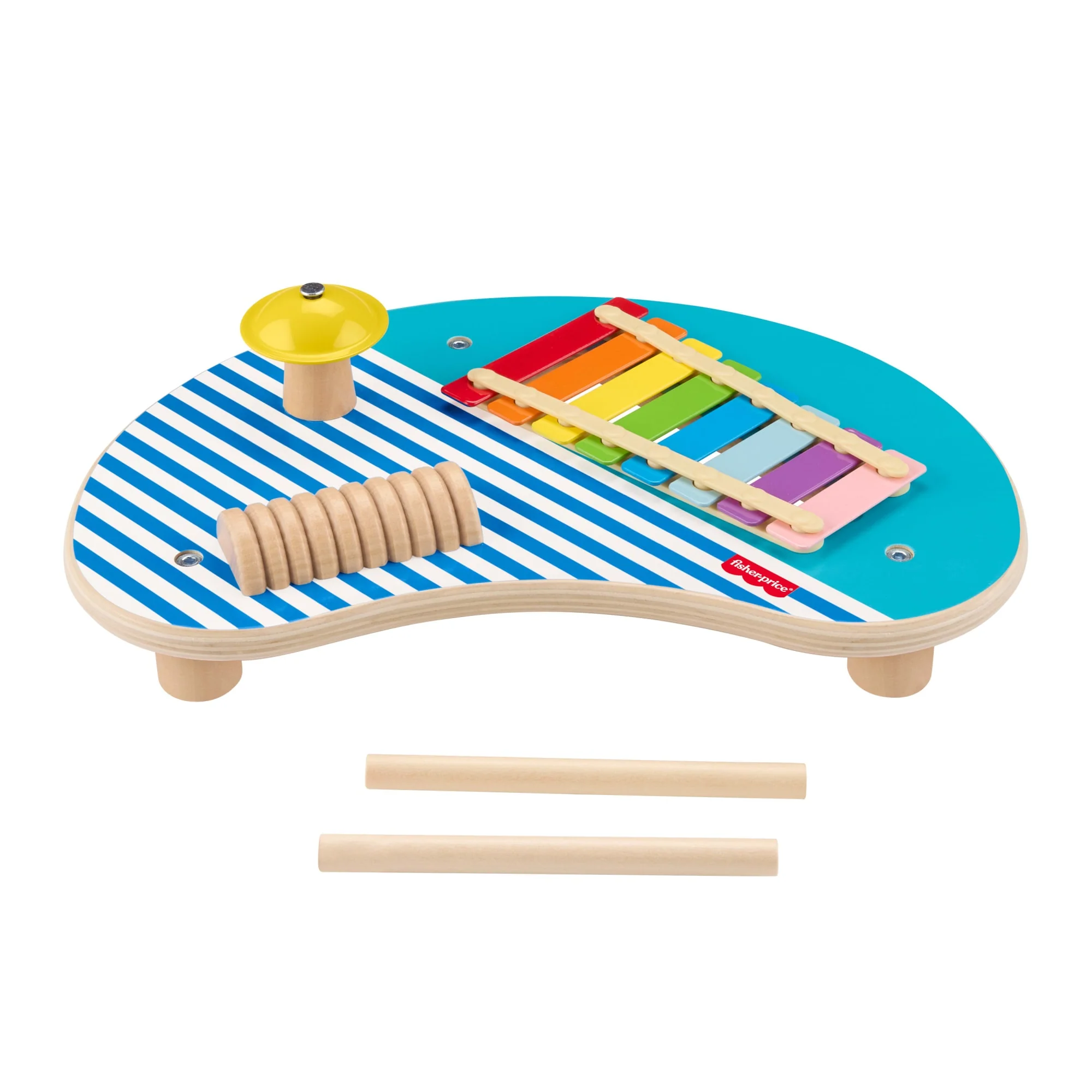 Fisher-Price Drewniany Muzyczny Stoliczek Drewniana Zabawka Dla Dzieci - Image 5