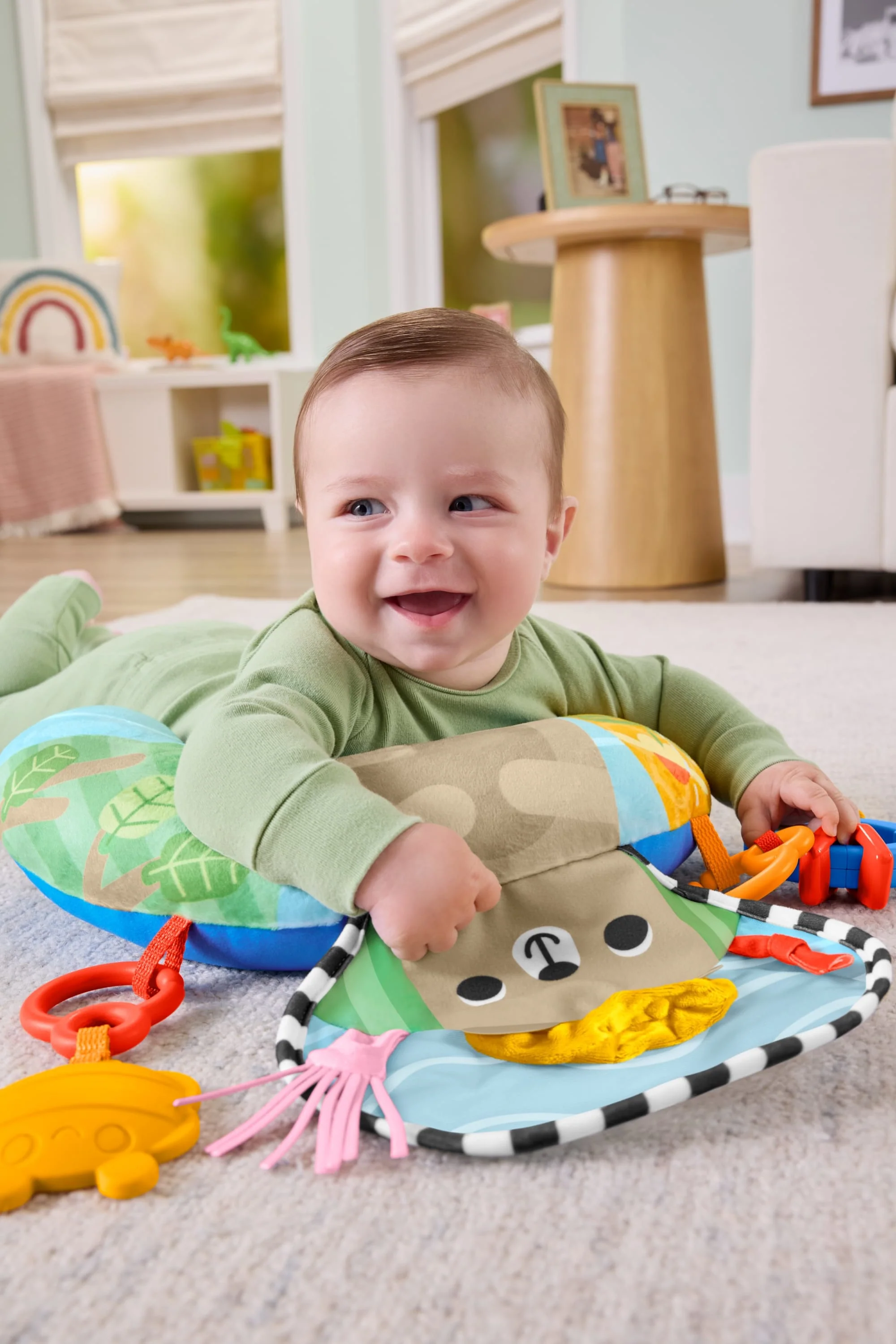 Fisher-Price Duyusal Maceralar Yenidoğan Destekli Karın Yastığı Ile Dişlik Ve Çıngıraklı Bebek Oyuncakları - Image 2