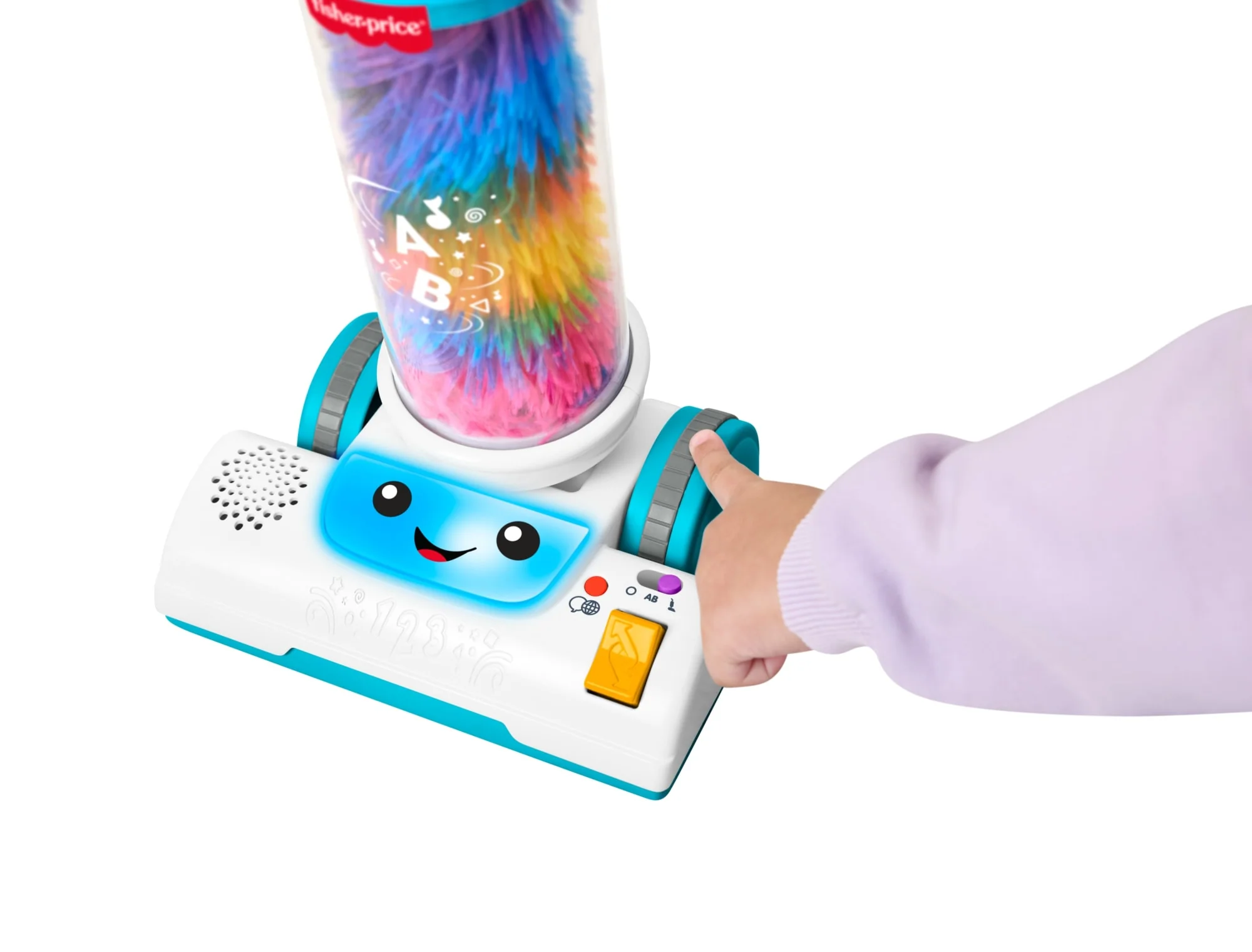 Birden Fazla Dil Desteğine Sahip Müzikli Eğitici Fisher-Price Eğlen Ve Öğren 2'si 1 Arada Süpürge Oyuncağı - Image 4