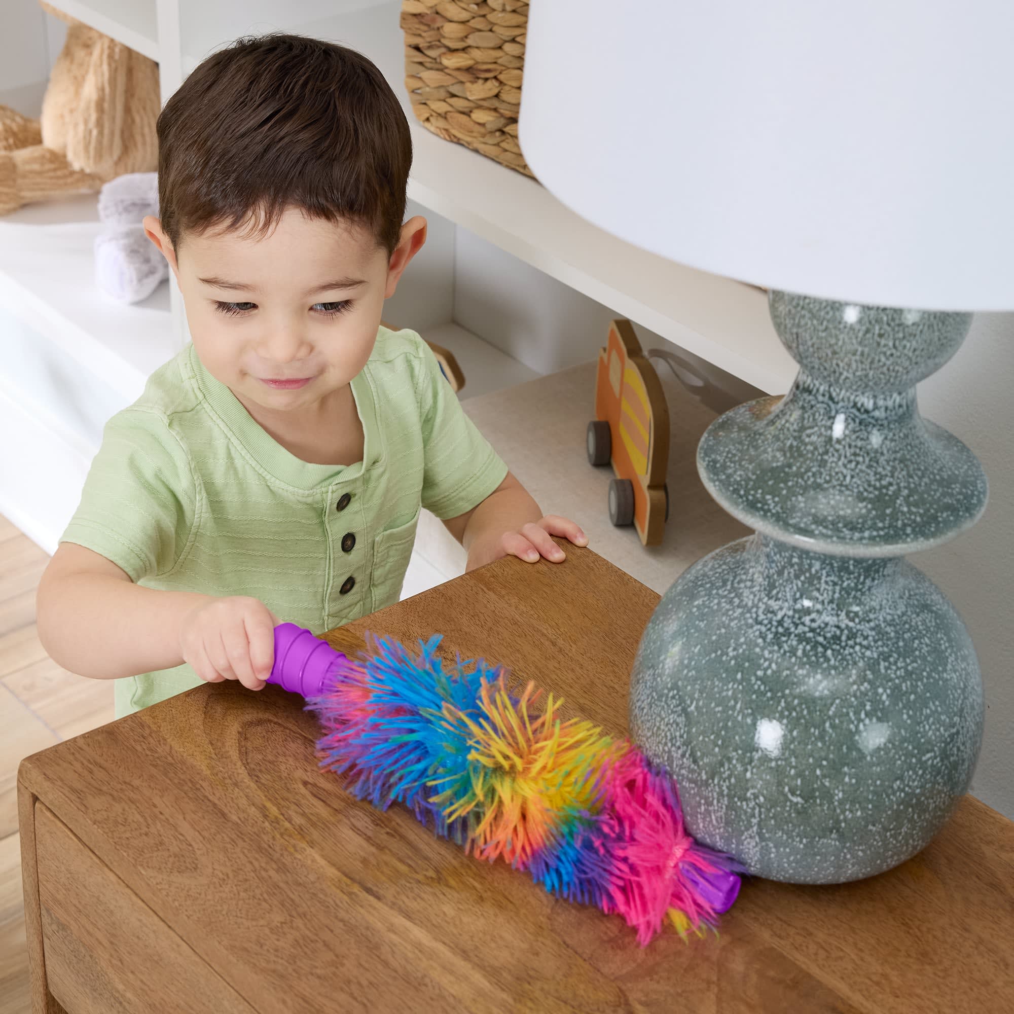 Birden Fazla Dil Desteğine Sahip Müzikli Eğitici Fisher-Price Eğlen Ve Öğren 2'si 1 Arada Süpürge Oyuncağı - Image 5