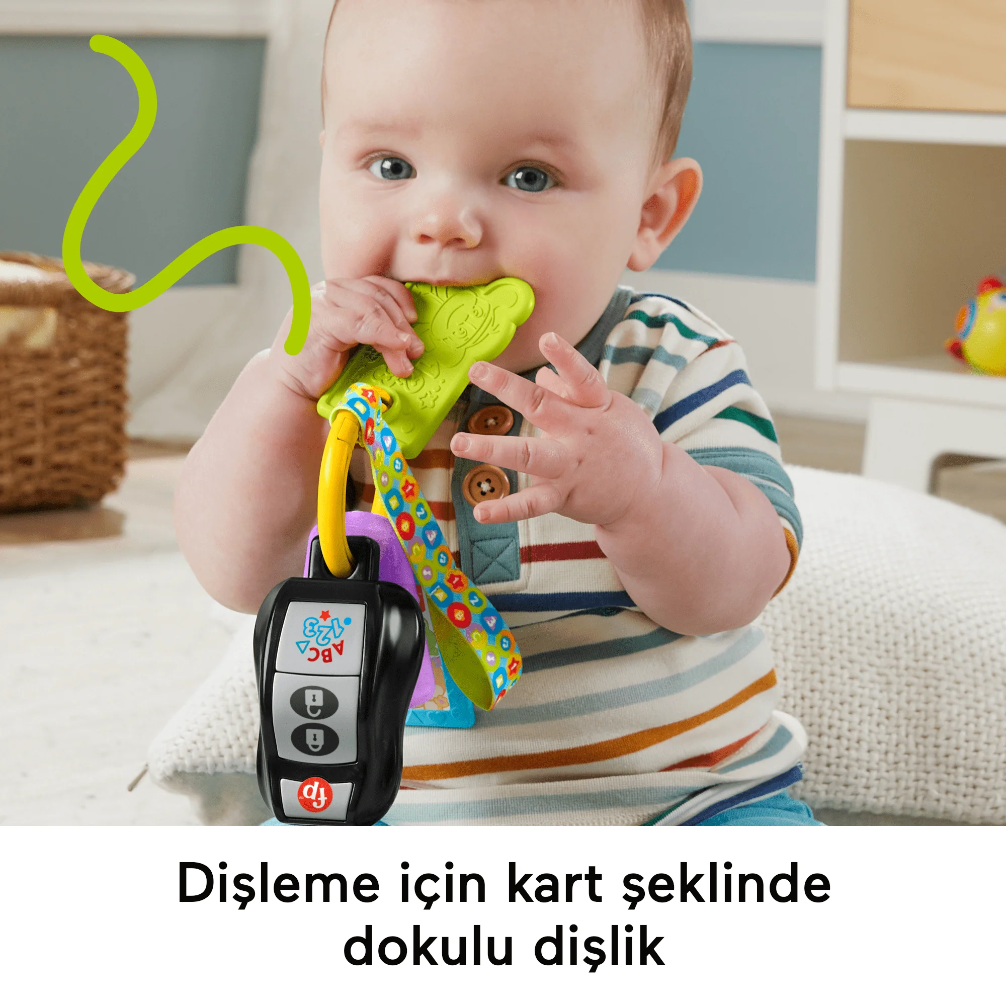 Birden Fazla Dil Desteğine Sahip Müzikli Eğitici Fisher-Price Eğlen Ve Öğren Eğlenceli Aktivite Anahtarı - Image 5