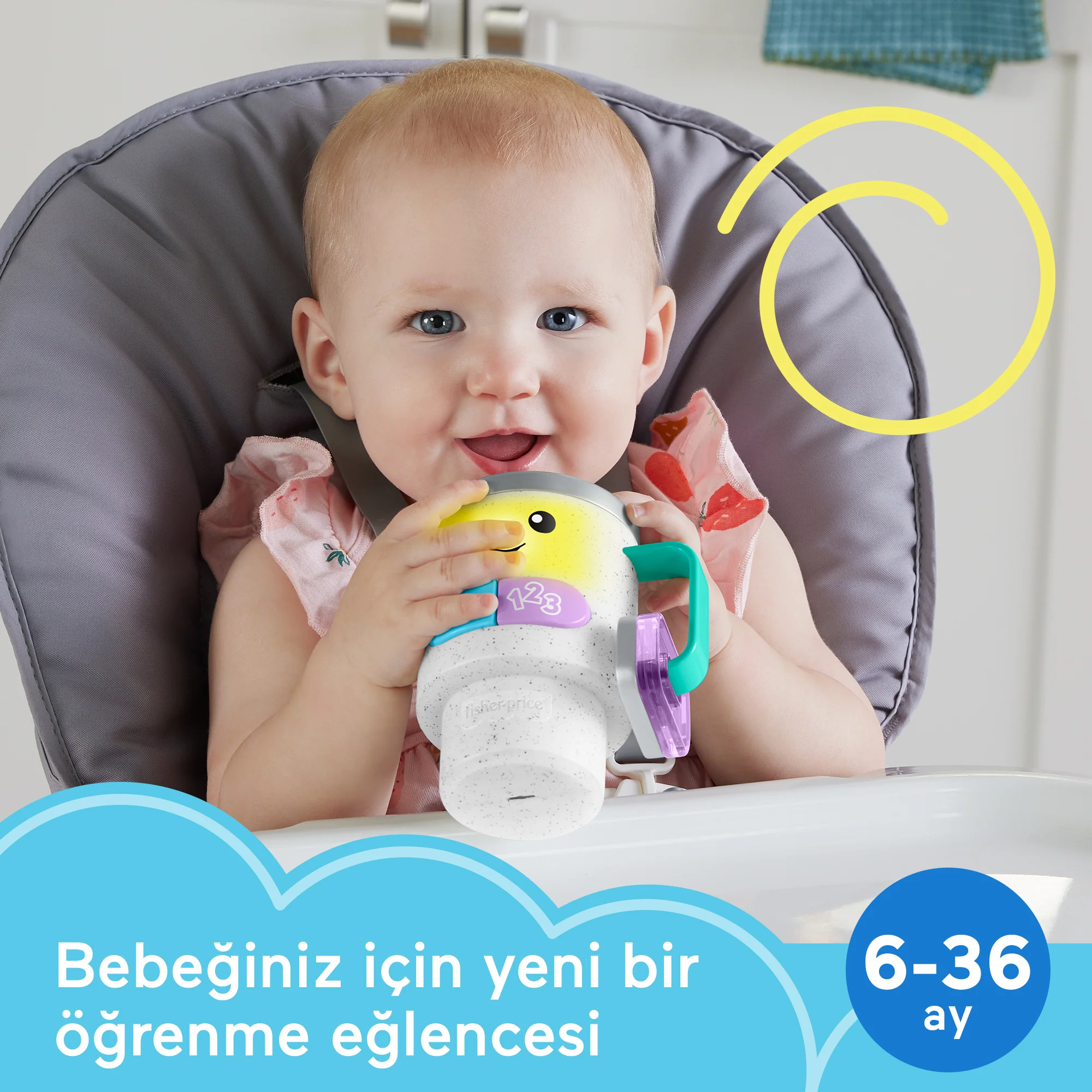 Birden Fazla Dil Desteği Olan Fisher-Price Eğlen Ve Öğren Kahve Keyfi - Image 2