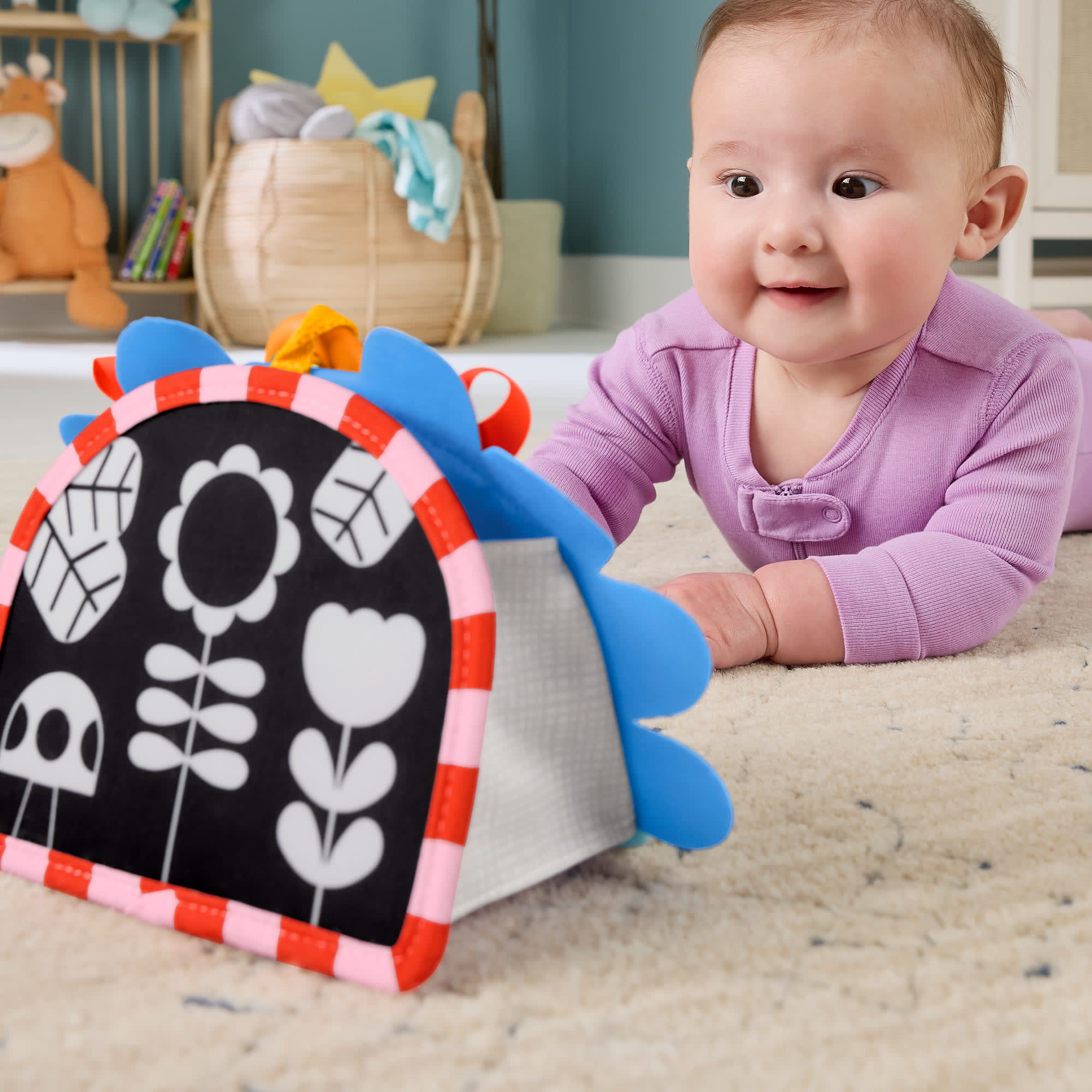 Fisher-Price Yenidoğanlar Için Duyusal Gelişimi Ve Karın Üstünde Oynama Aktivitelerini Destekleyen Taşınabilir Bebek Aynası - Image 4
