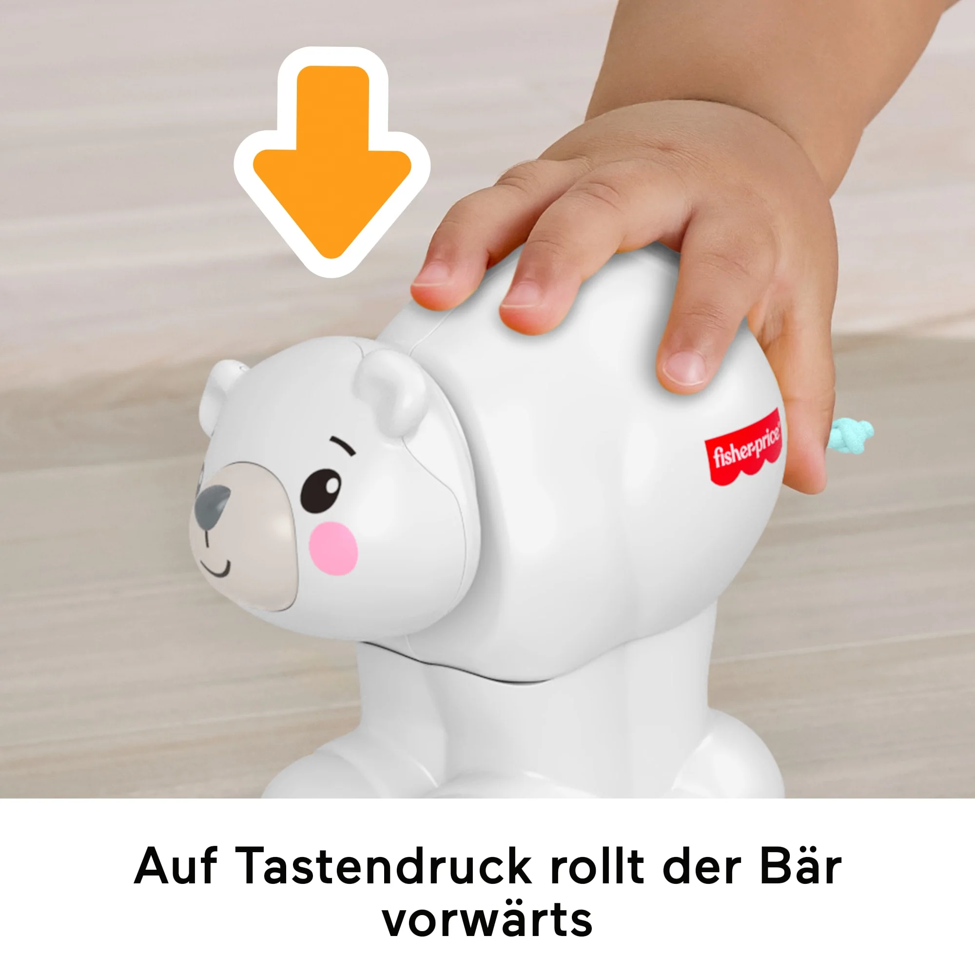 Fisher-Price Eisbär Zum Hinterherkrabbeln, Aktivitätskrabbelspielzeug Für Babys Mit Sensorischen Details - Image 3
