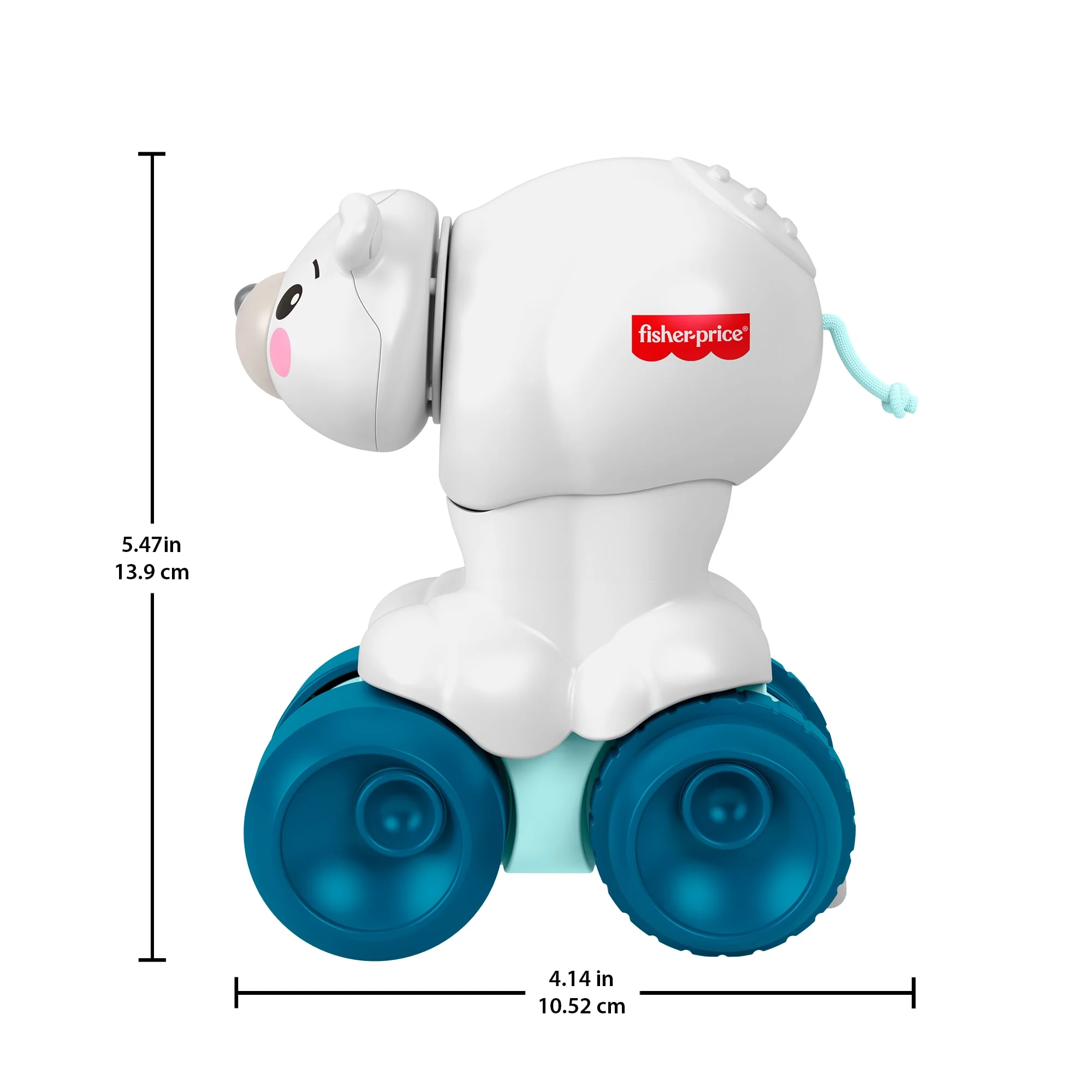 Fisher-Price Eisbär Zum Hinterherkrabbeln, Aktivitätskrabbelspielzeug Für Babys Mit Sensorischen Details - Image 6