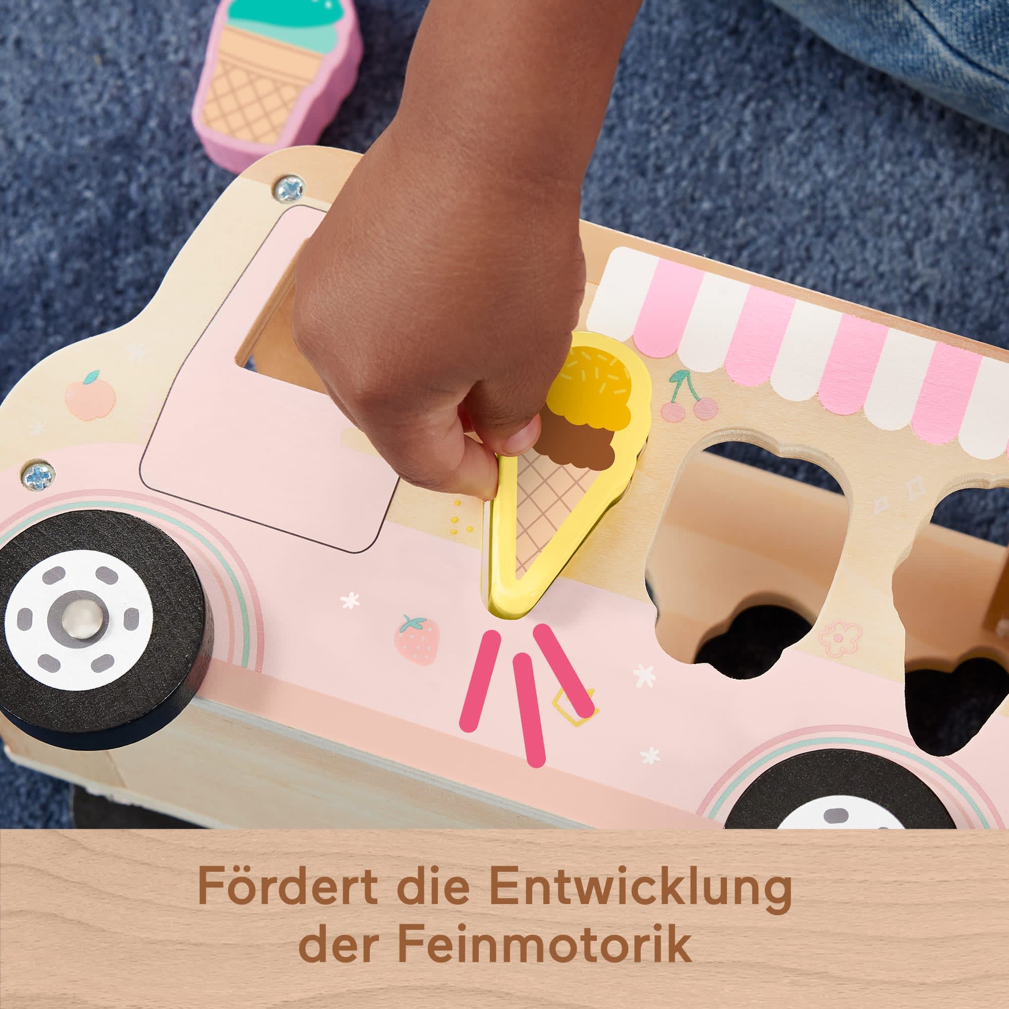 Fisher-Price Zuckersüßer Holz-Eiswagen - Image 3