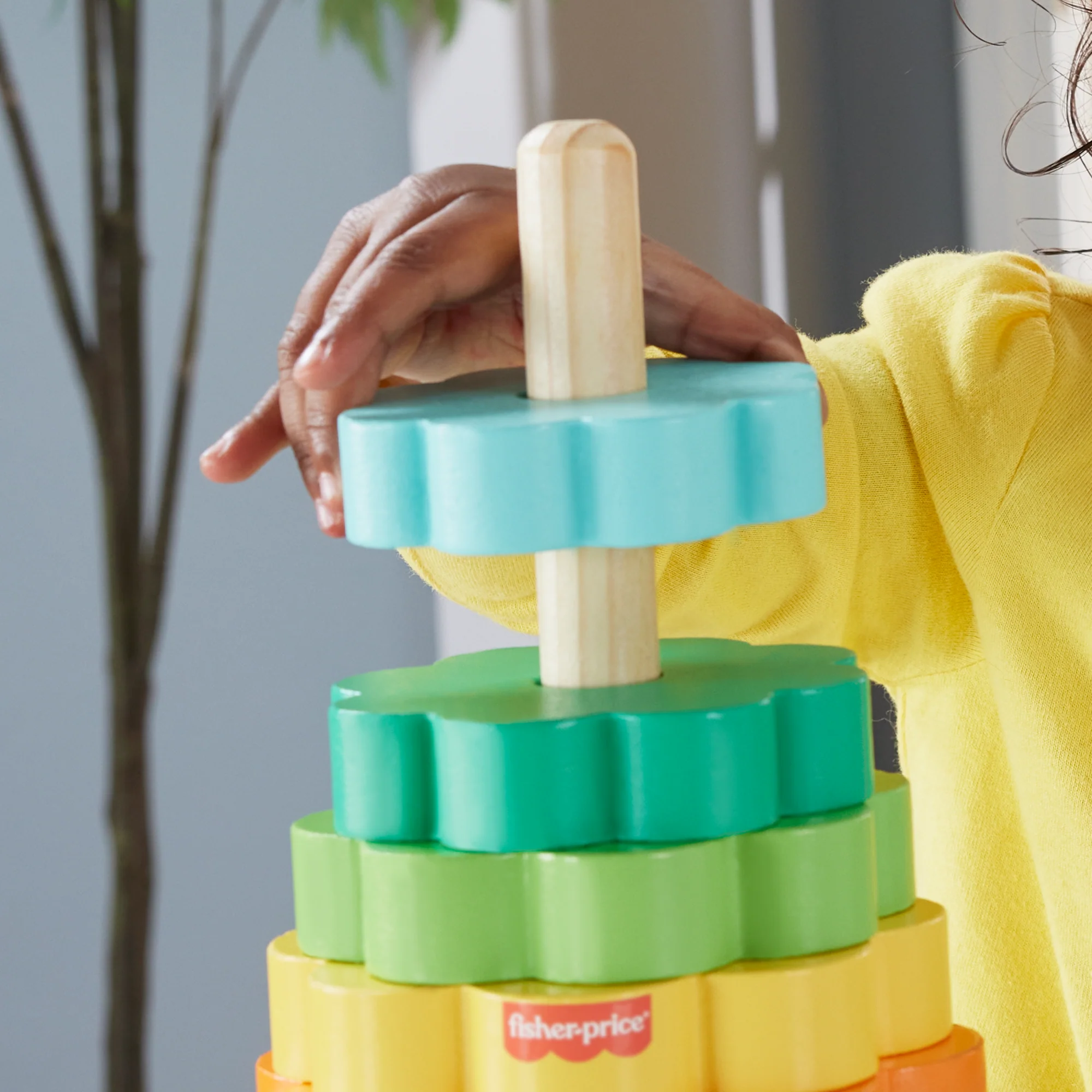 Fisher-Price - Empileur d’Anneaux avec 10 pièces en bois - Image 3