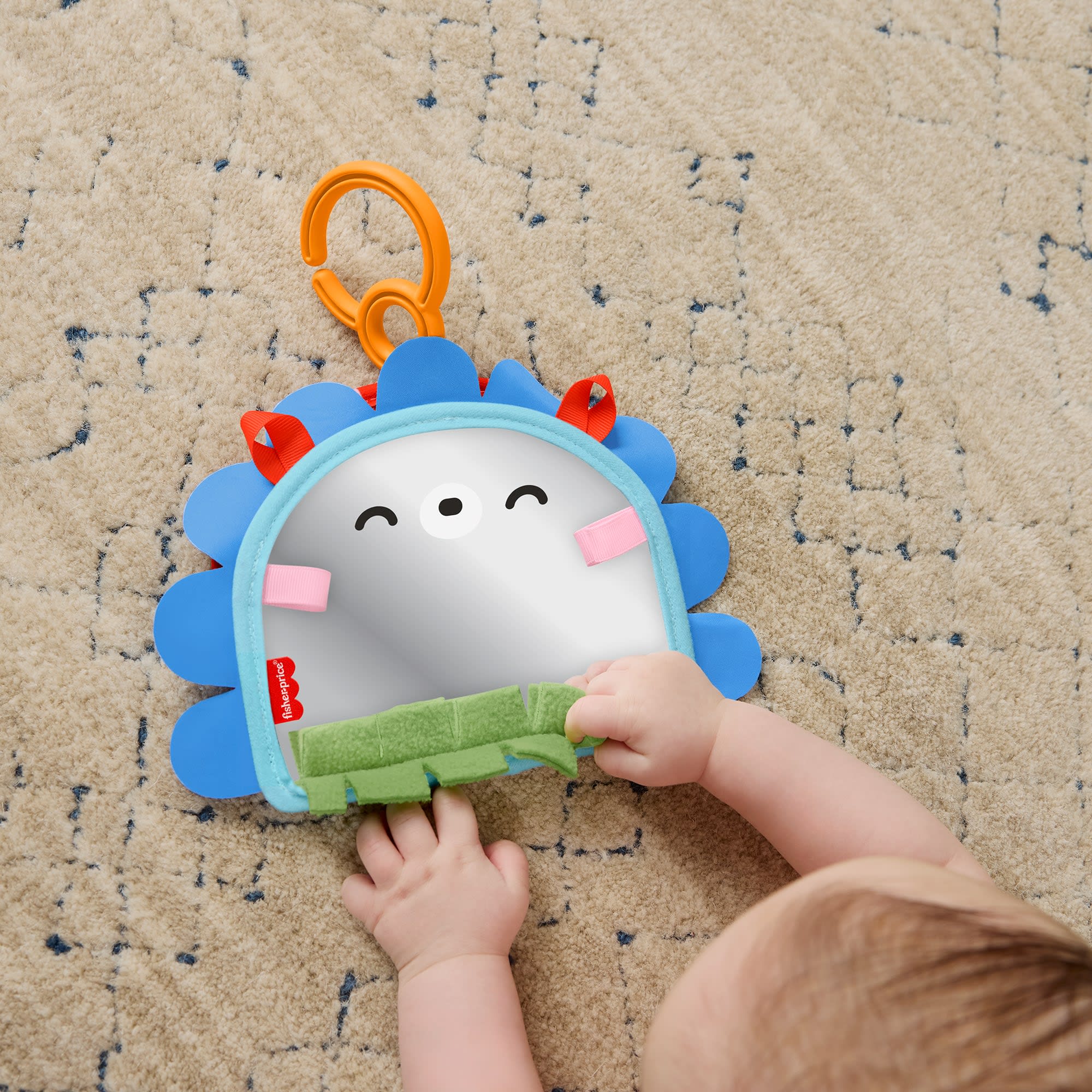 Espejo Portátil Con Base De Fisher-Price Con Actividades Sensoriales Para Recién Nacidos - Image 3