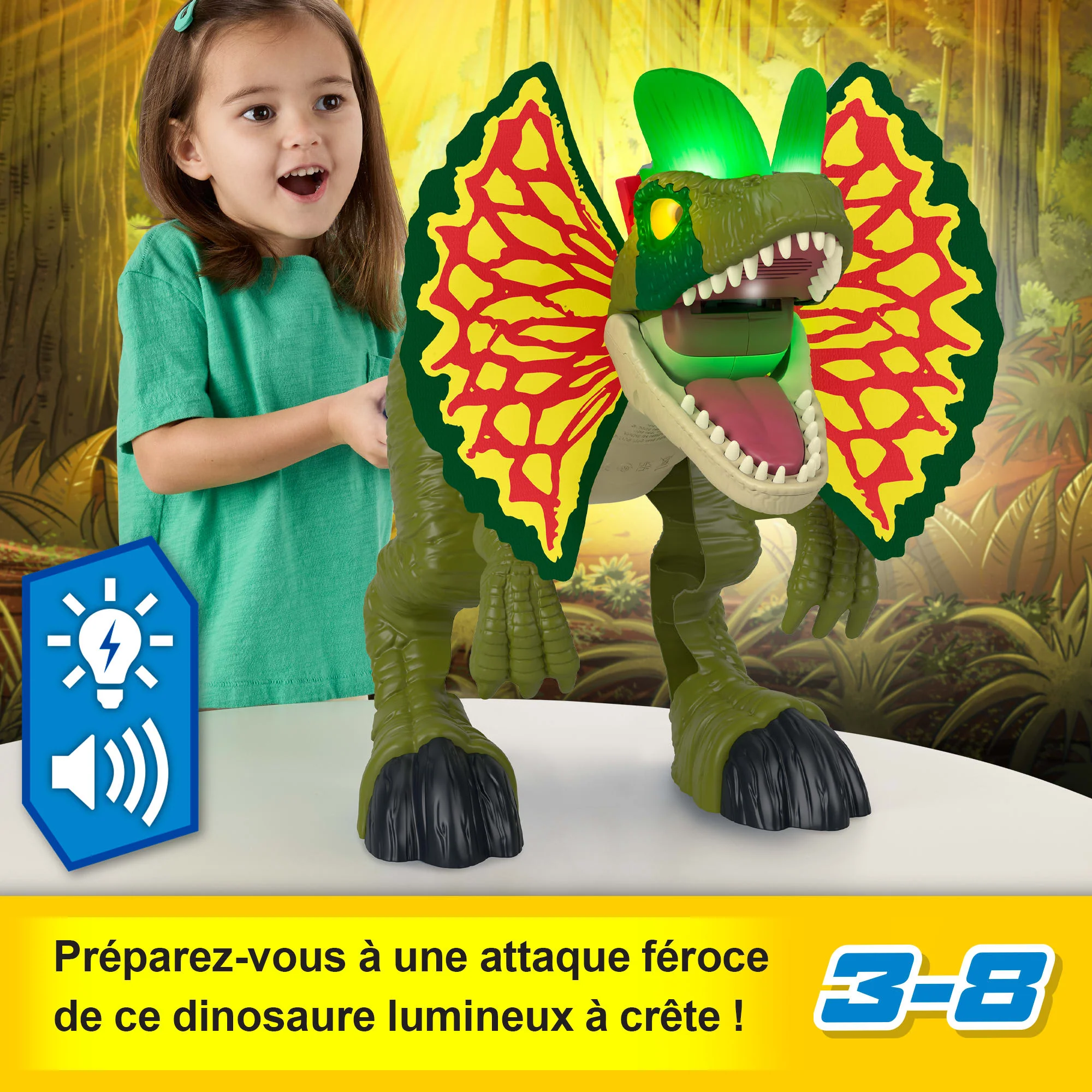 Fisher-Price-Imaginext-Figurine Dilophosaurus De Jurassic World - Image 2