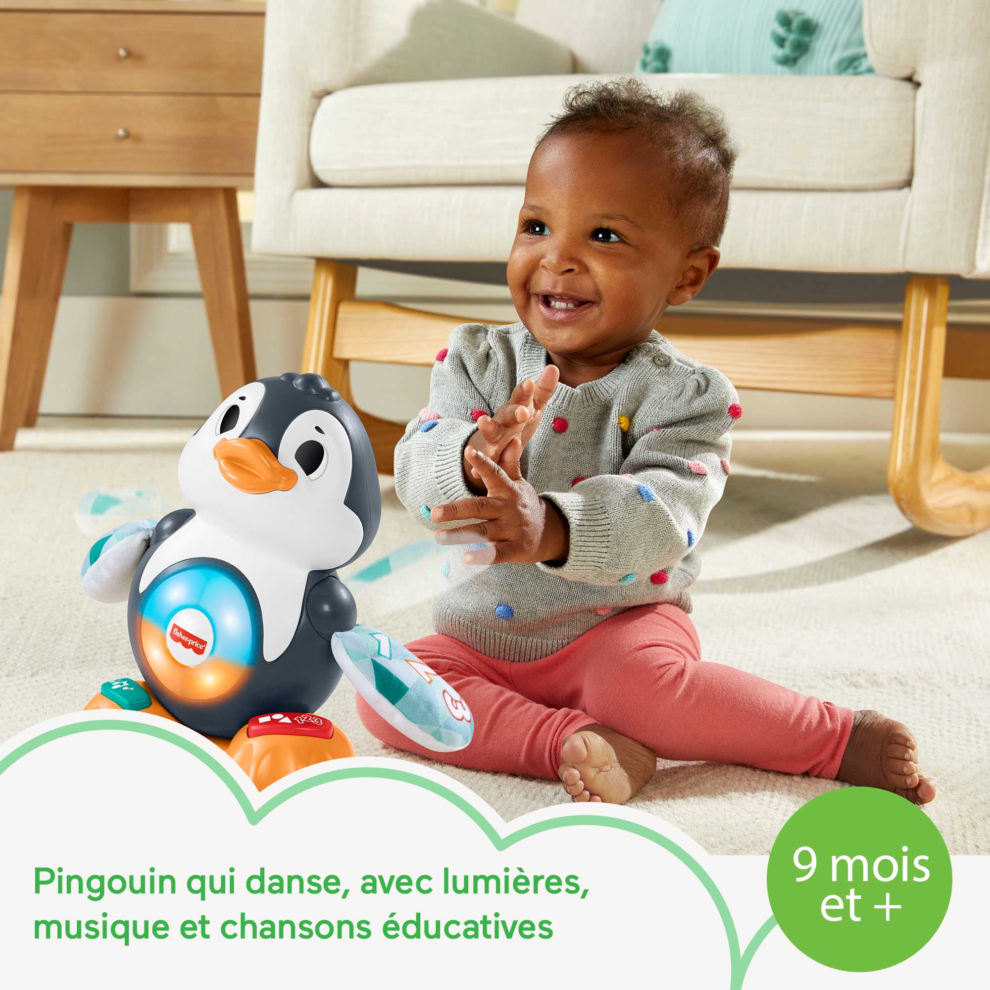 Fisher-Price - Valentin Le Pingouin Linkimals Vf - Jouet D'Éveil - 9 Mois Et + - Image 2