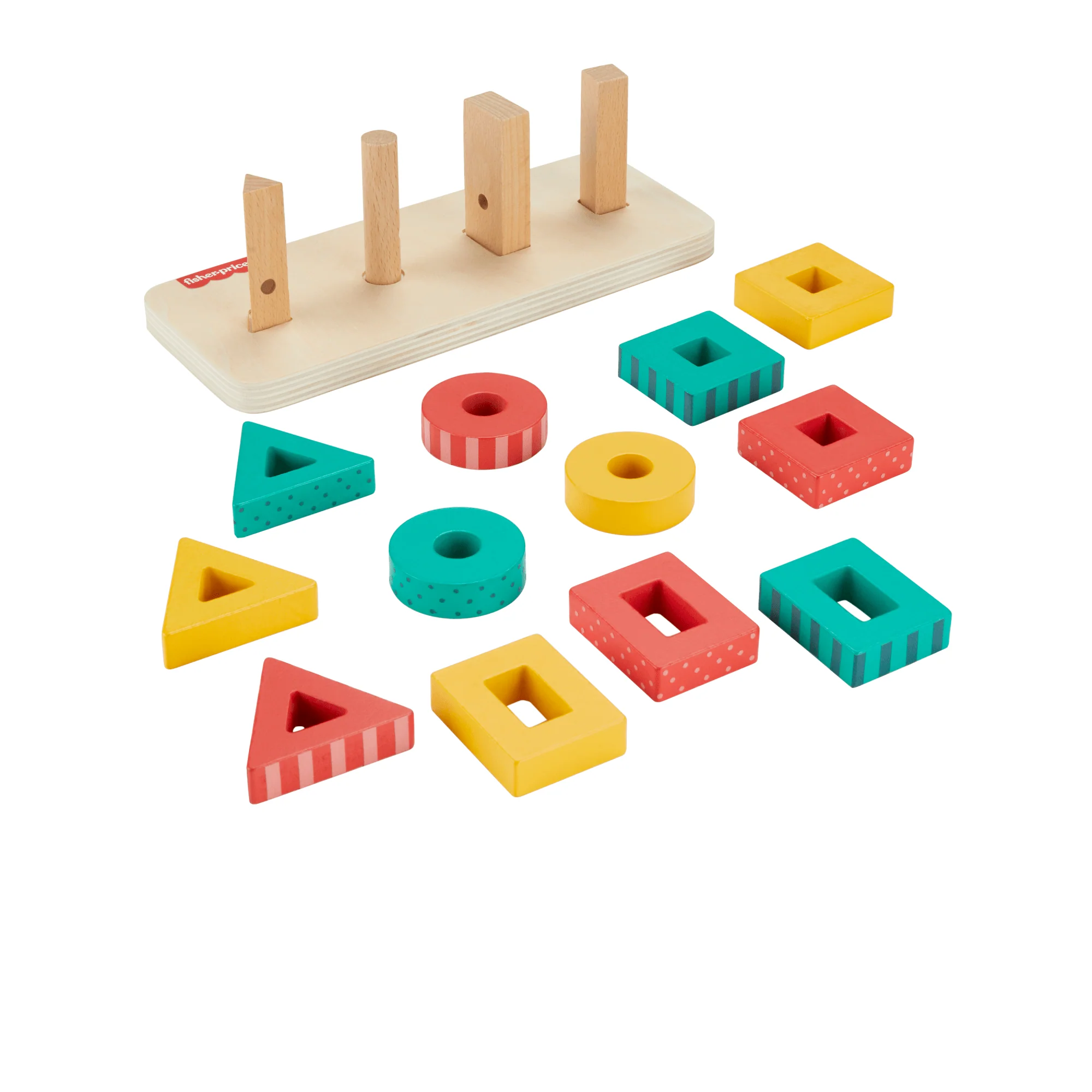 Fisher-Price Buntes Holz-Stapelspielset - Image 5