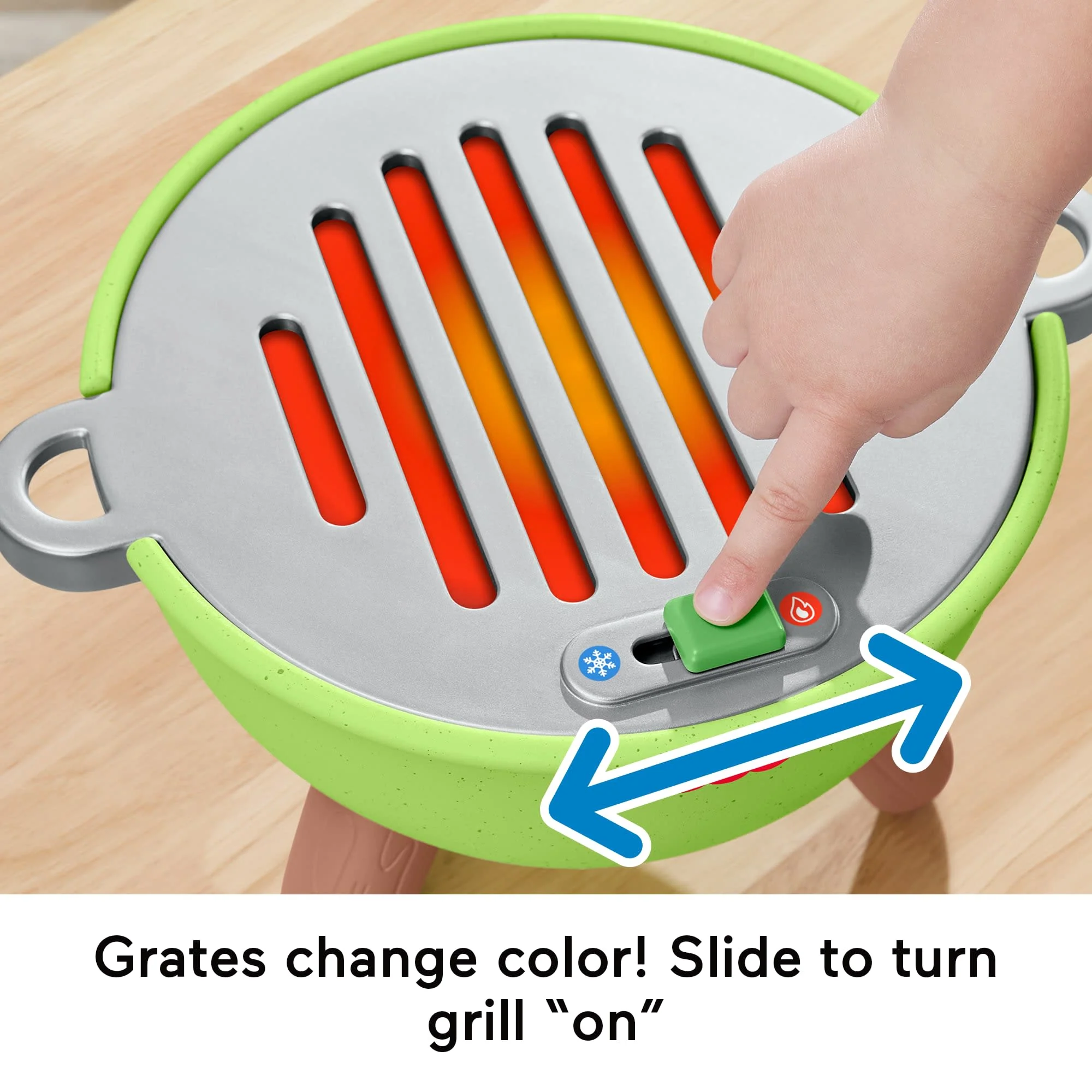 Fisher-Price Friendship Forest Activity Grill Pretend Food Play Set For Toddlers & Kids, 14 Pieces - Image 3