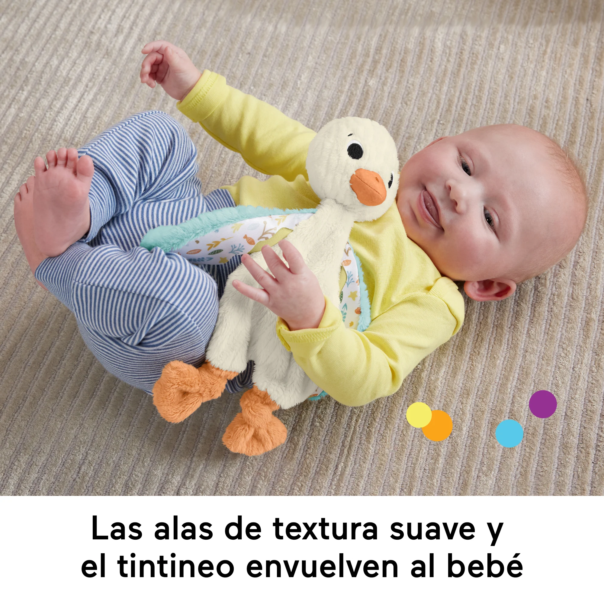 Fisher-Price Sensimals Oca Lovey Peluche Sonajero - Image 3