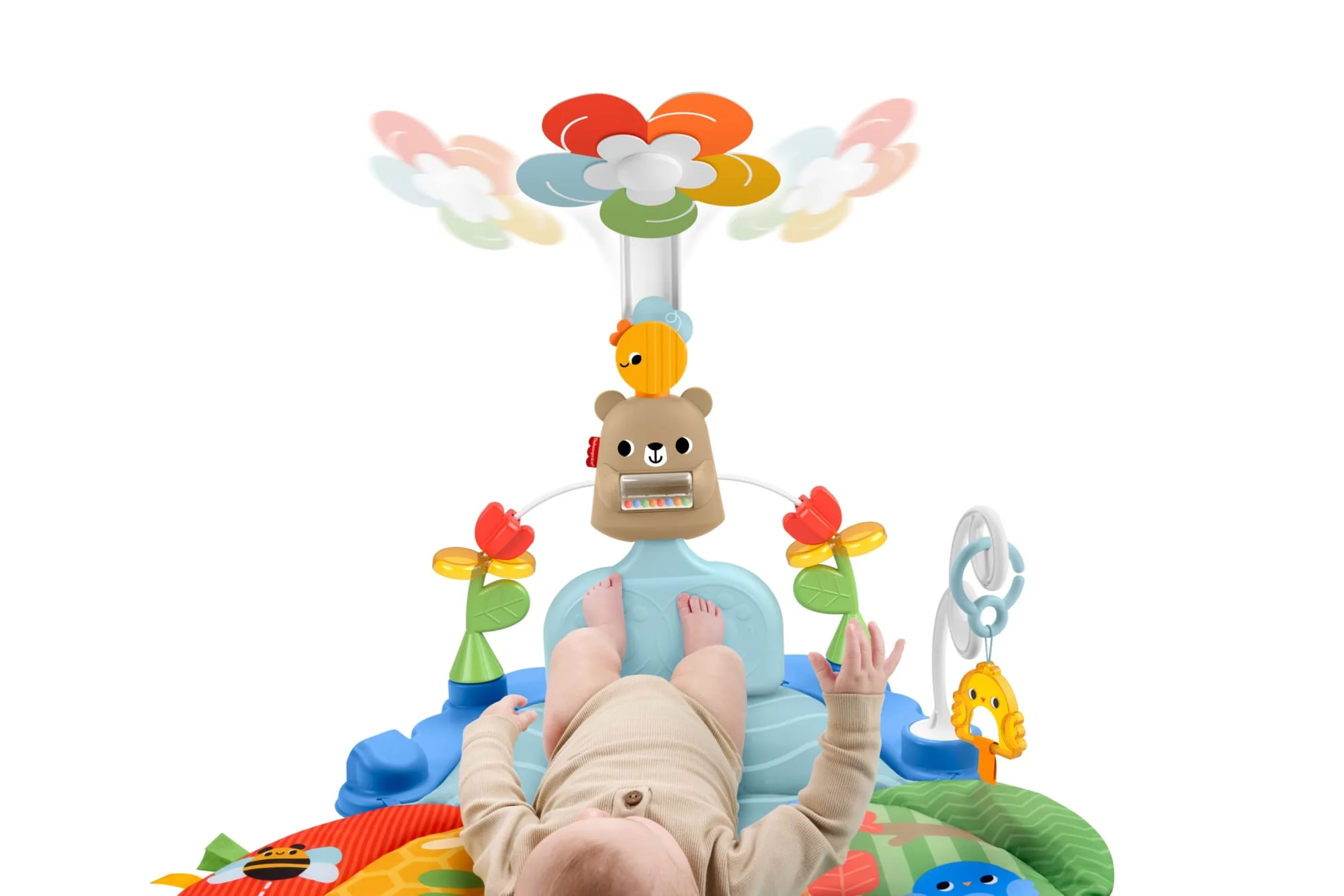 Gimnasio De Actividades 3 En 1 Pataditas Y Balanceo De Fisher-Price, Alfombrilla De Juego Para Bebés Y Juguetes Sensoriales Para El Desarrollo De Los Bebés Recién Nacidos - Image 3
